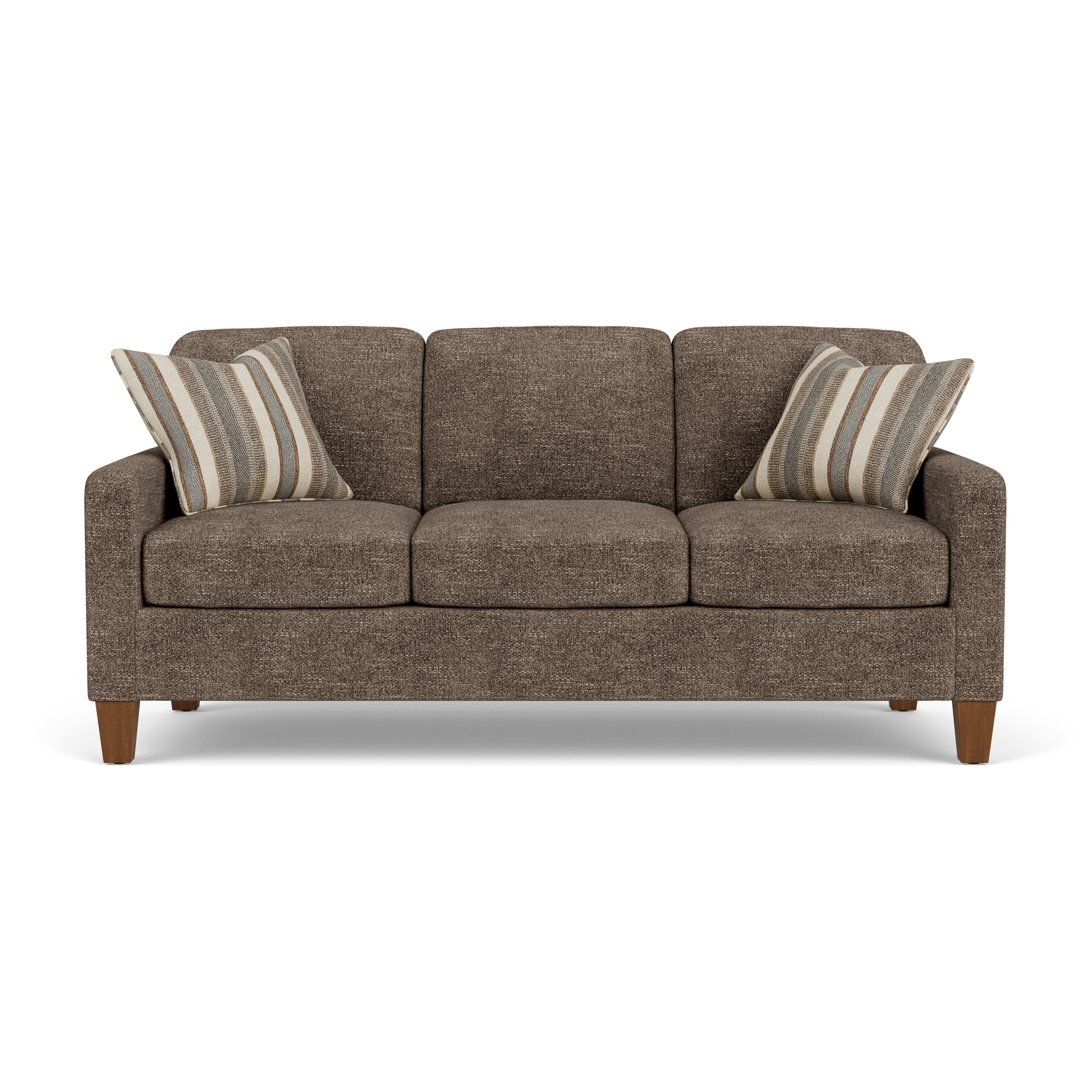 Moxy - Fabric Sofa With Straight Track Arms, gray, view 4