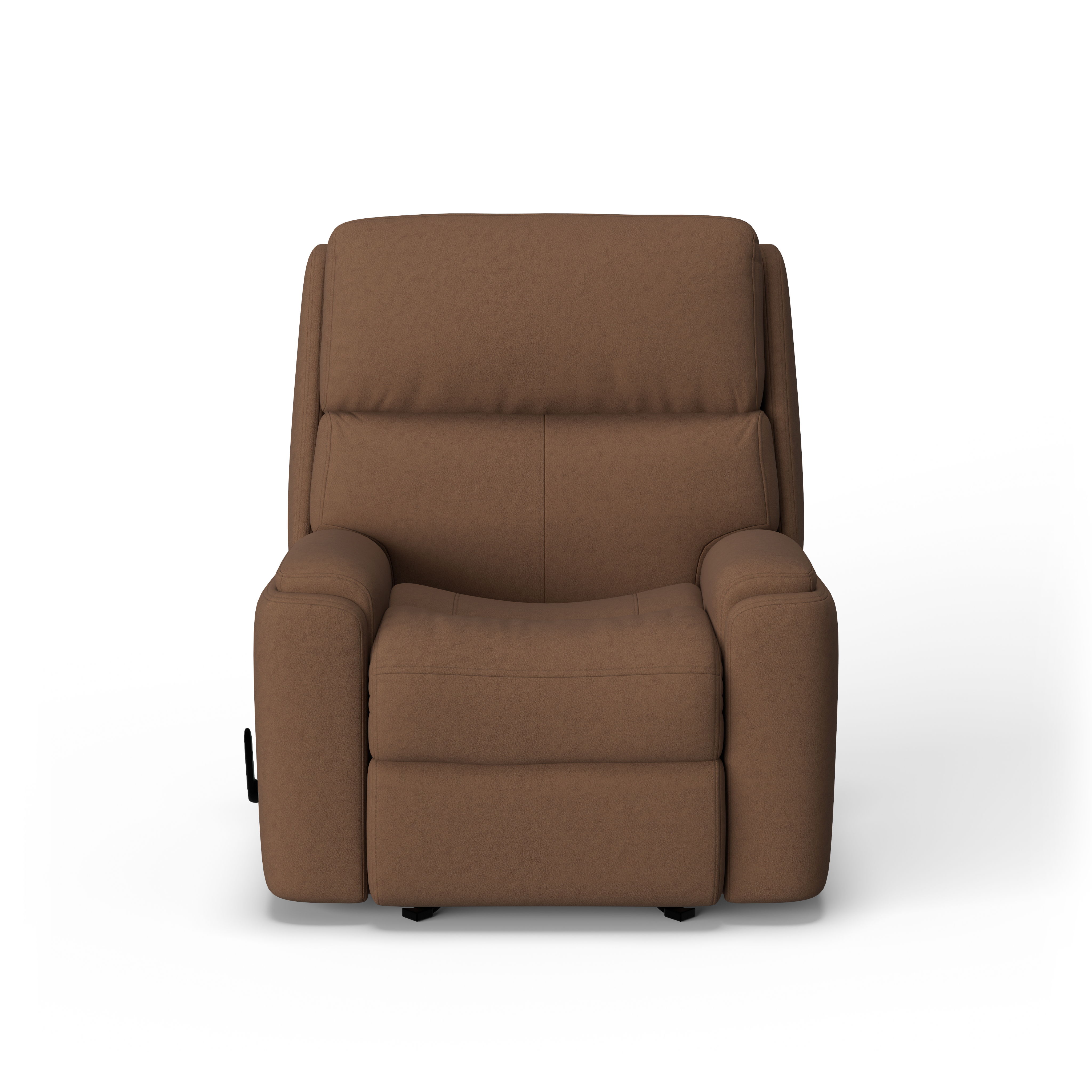 Rio - Transitional Leather Recliner, gray, view 3