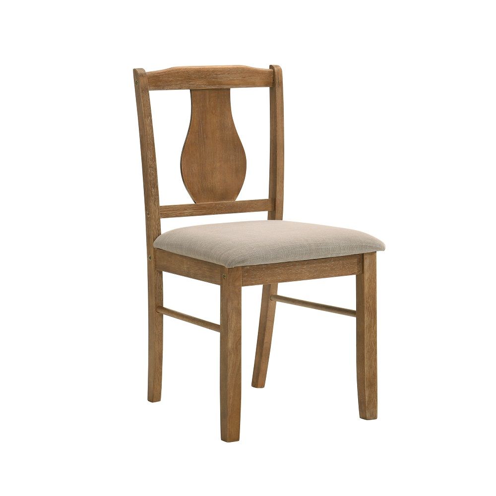 Kayee - 5 Piece Dining Set - Weathered Oak, dark brown, view 4