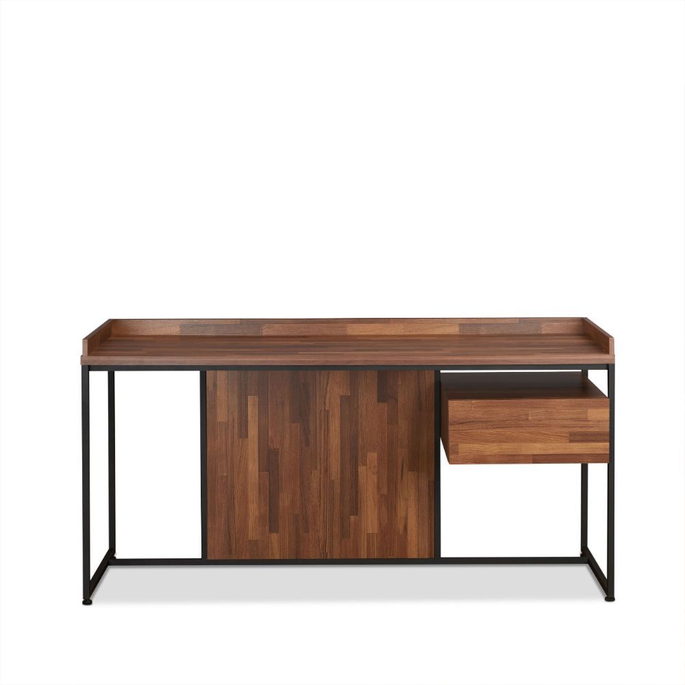 Sara - Writing Desk - Walnut & Sandy Black, light brown, view 6