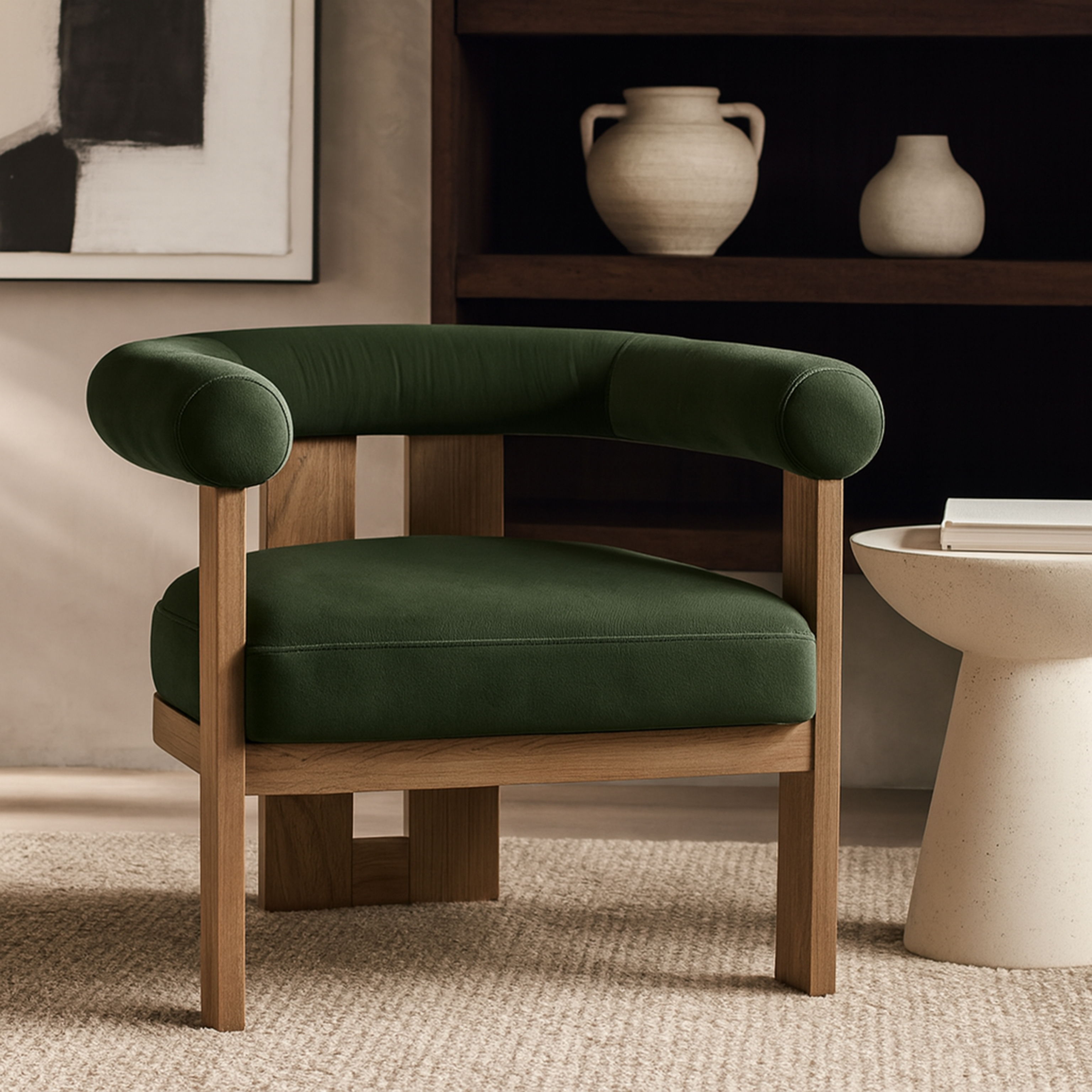 Arienzo - Performance Fabric Upholstered Accent Chair - Green