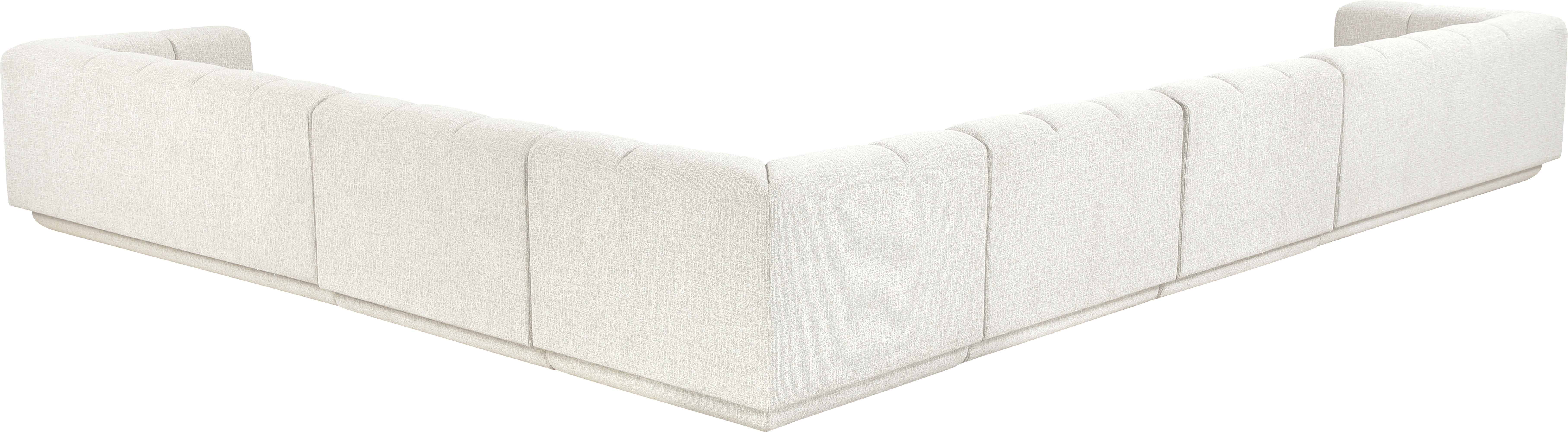 Modari - Fabric Upholstered 6 Piece Modular Sectional - Cream