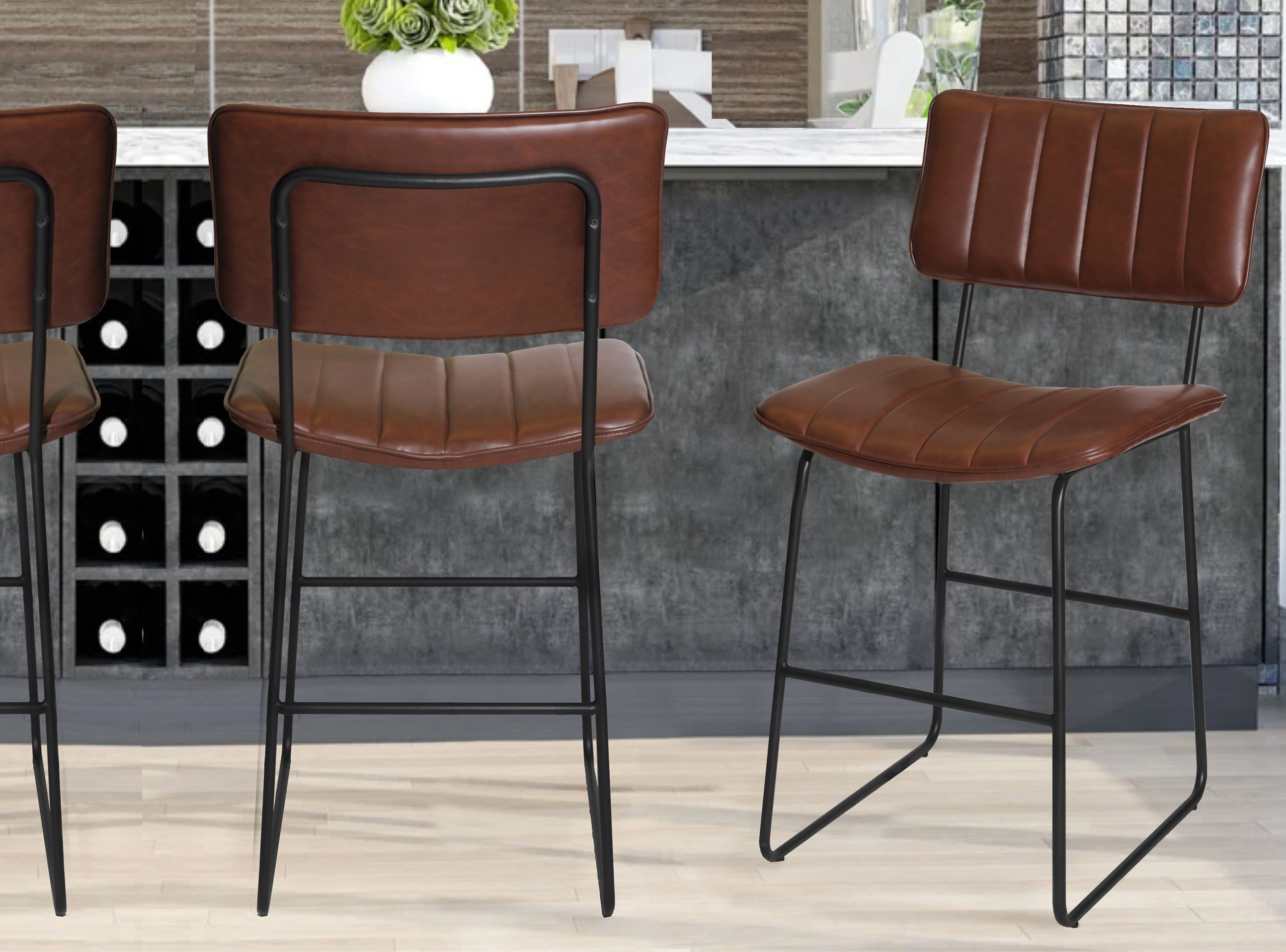 Tribeca - Counter Stool - Dark Brown