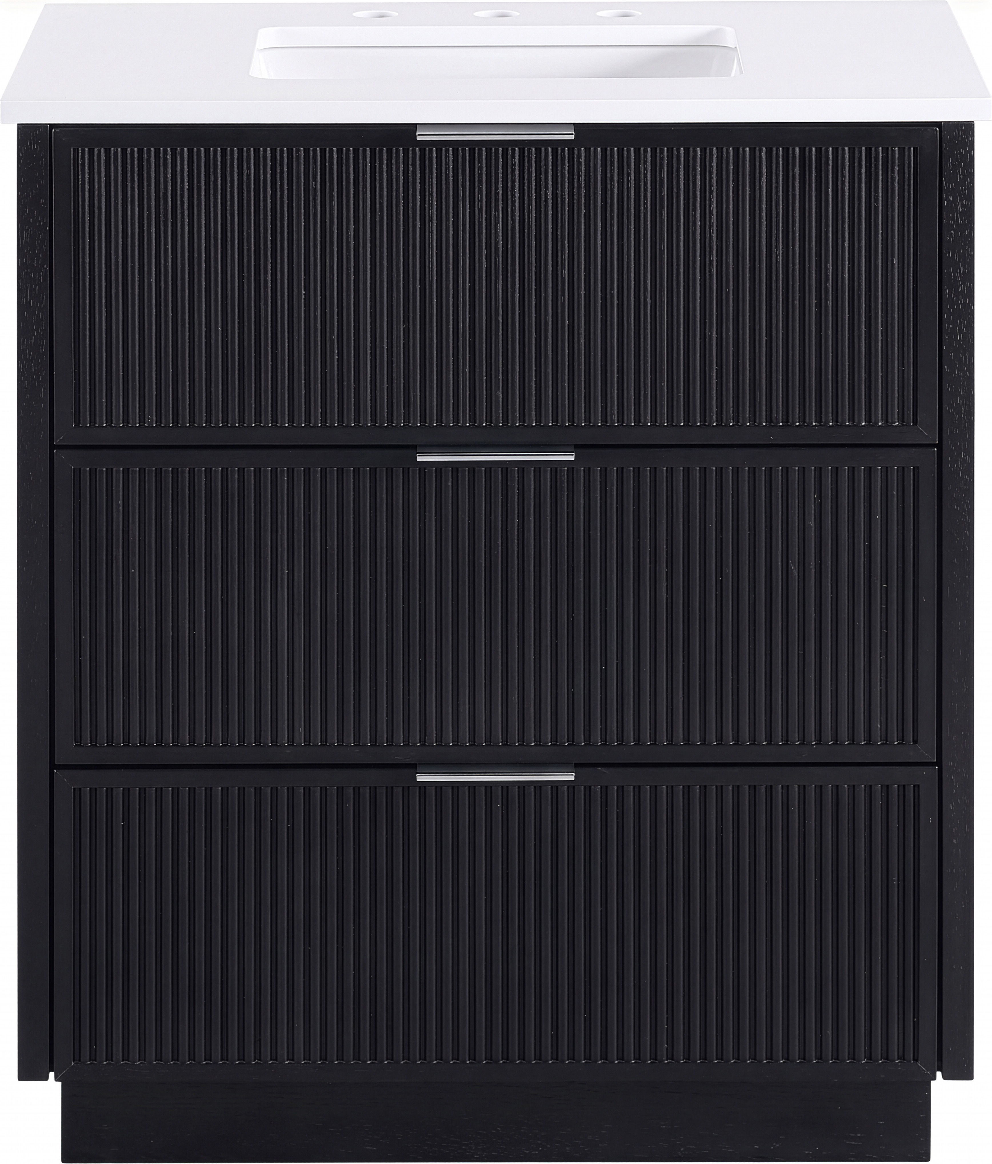 Willard - 30'' Bathroom Vanity - Black / White