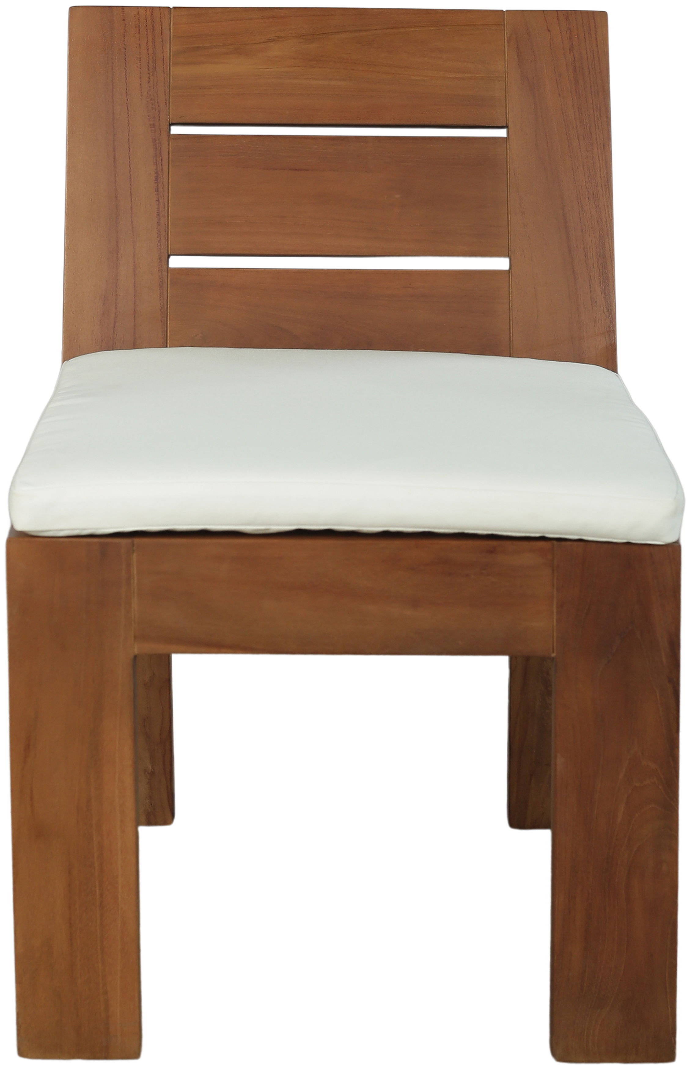 Mirella - Water Resistant Fabric Upholstered Outdoor Patio Dining Side Chair - Off-White