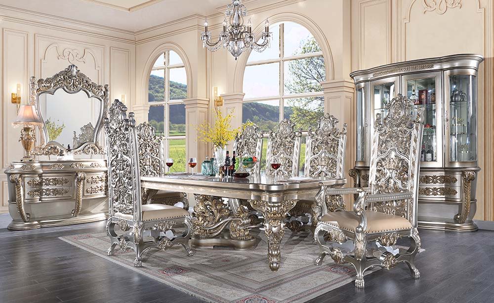 Danae - Dining Table - Champagne & Gold, beige, view 3