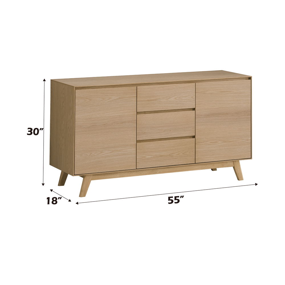 Kasem - Server - Oak, beige, view 4
