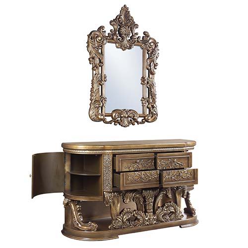Constantine - Server - Brown & Gold, dark brown, view 4