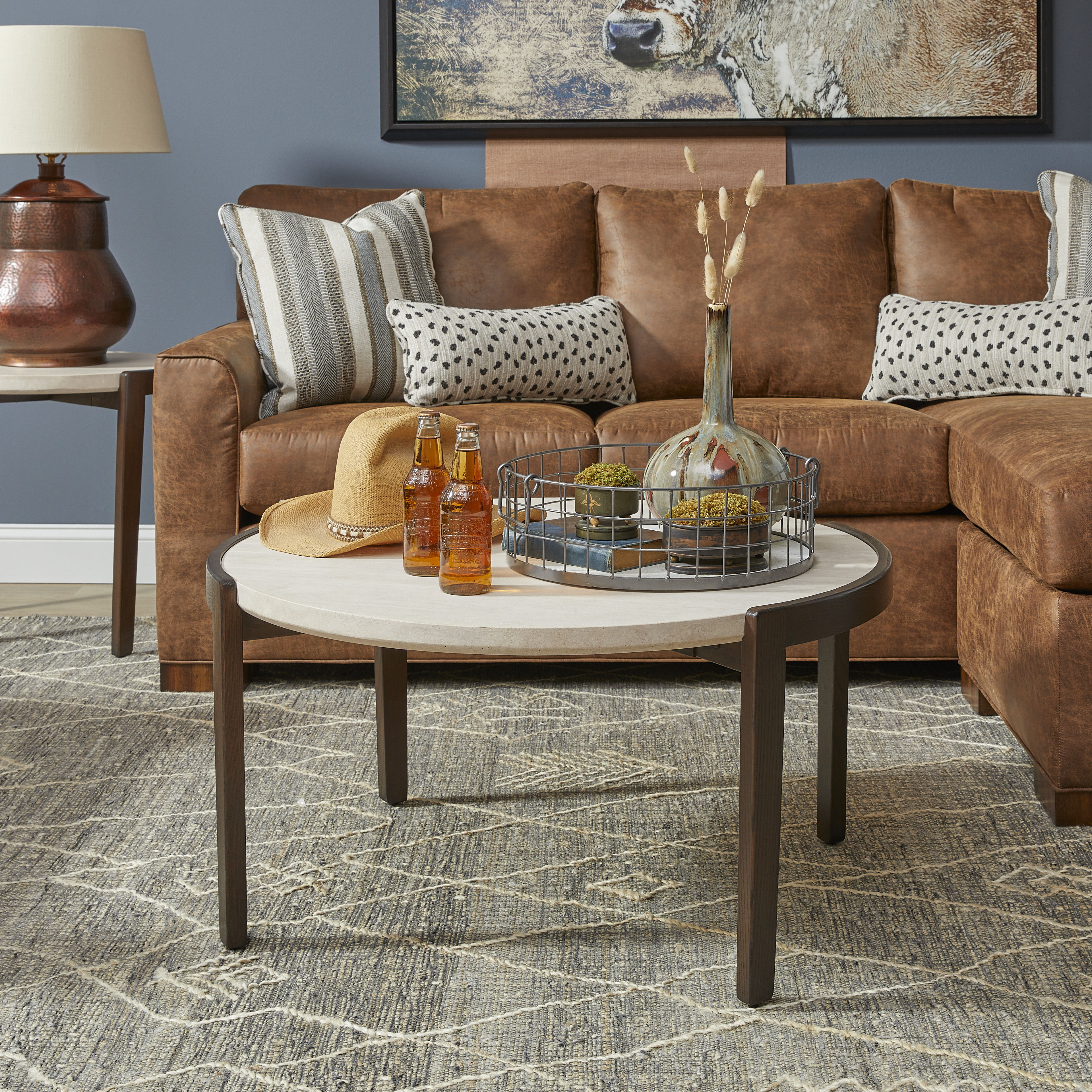 Palette - Occasional Round Coffee Table - Beige, beige, view 4