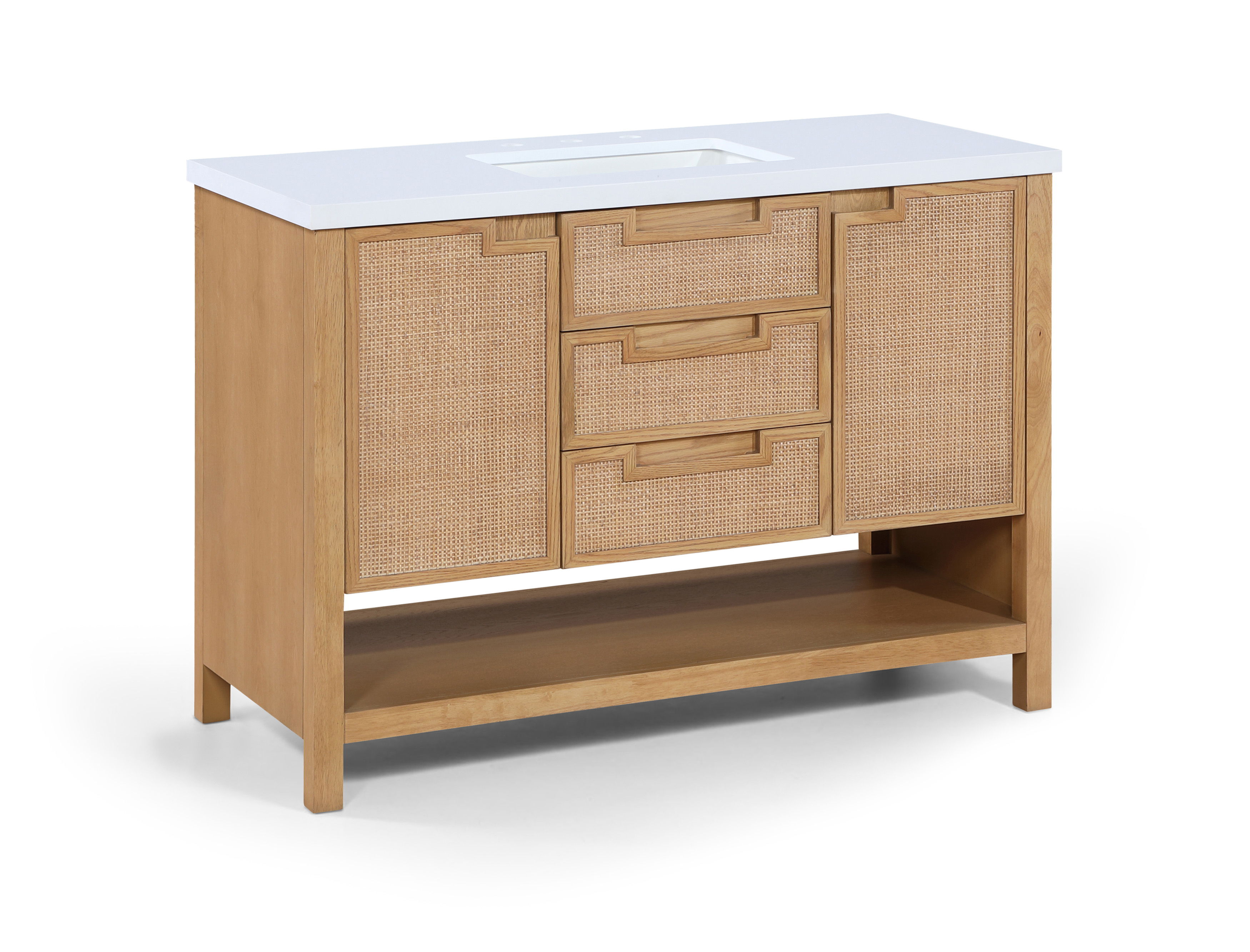 Soren - 48'' Bathroom Vanity - Natural / White
