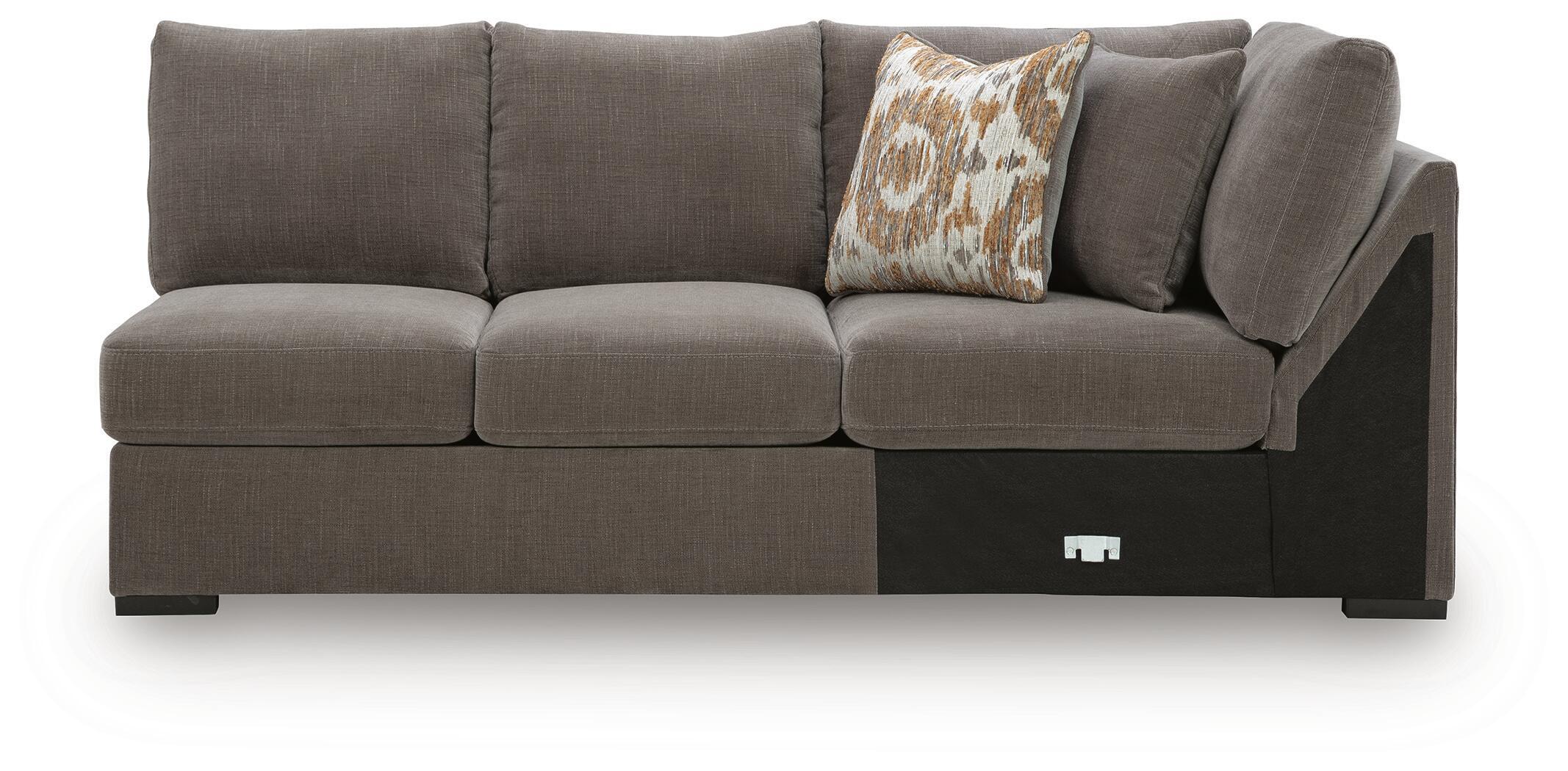 Larson Levee – RAF Armless Loveseat With Wedge – Espresso