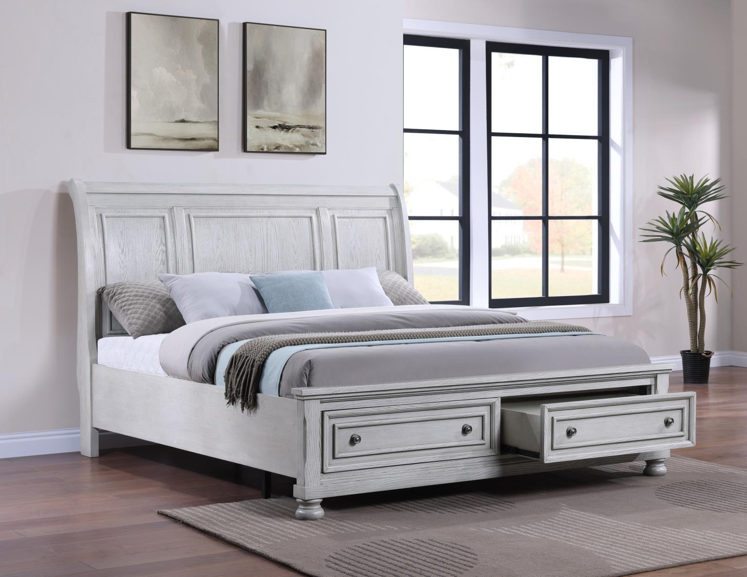 B071 - King Bed - White
