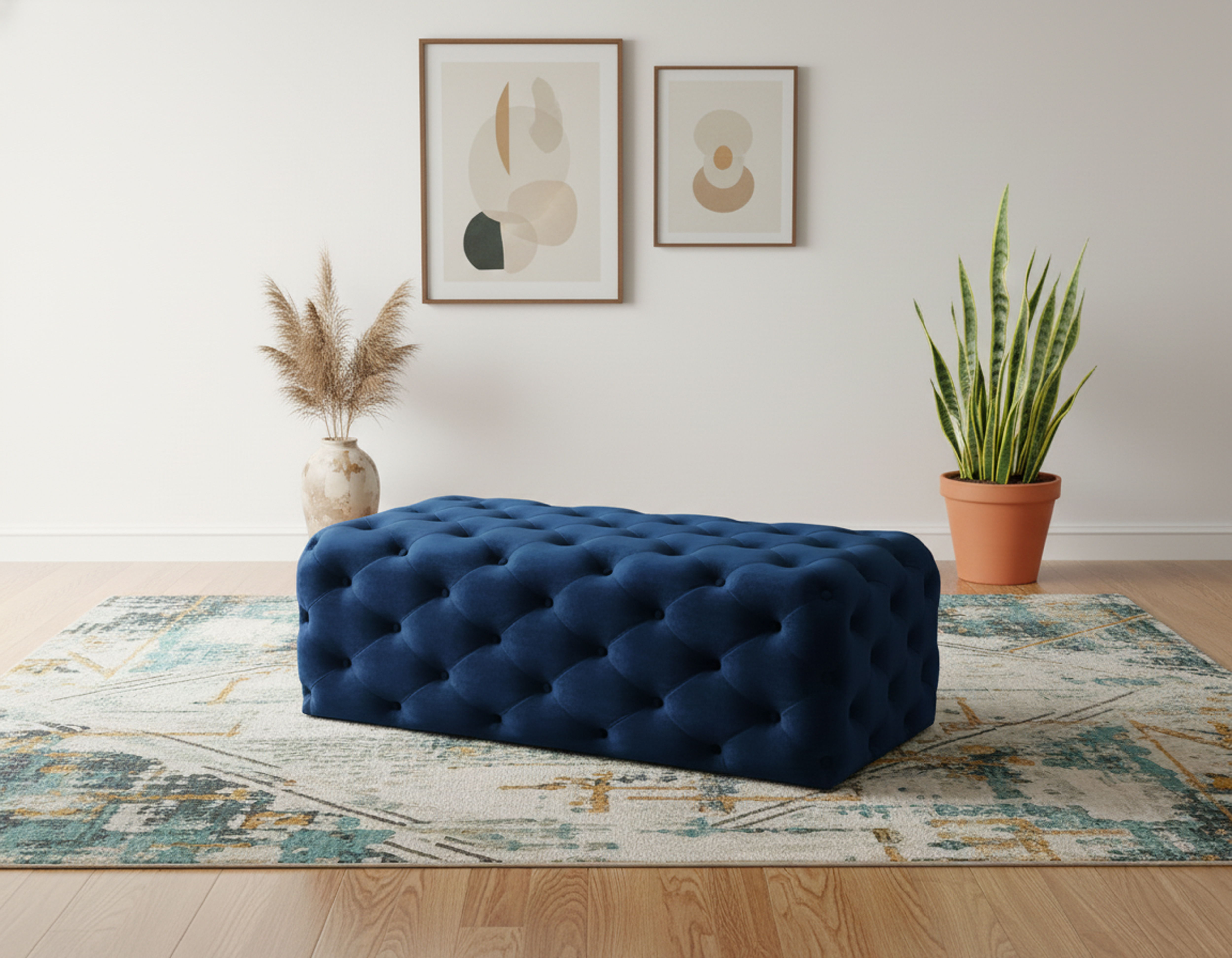 Casey - Ottoman / Bench - Navy