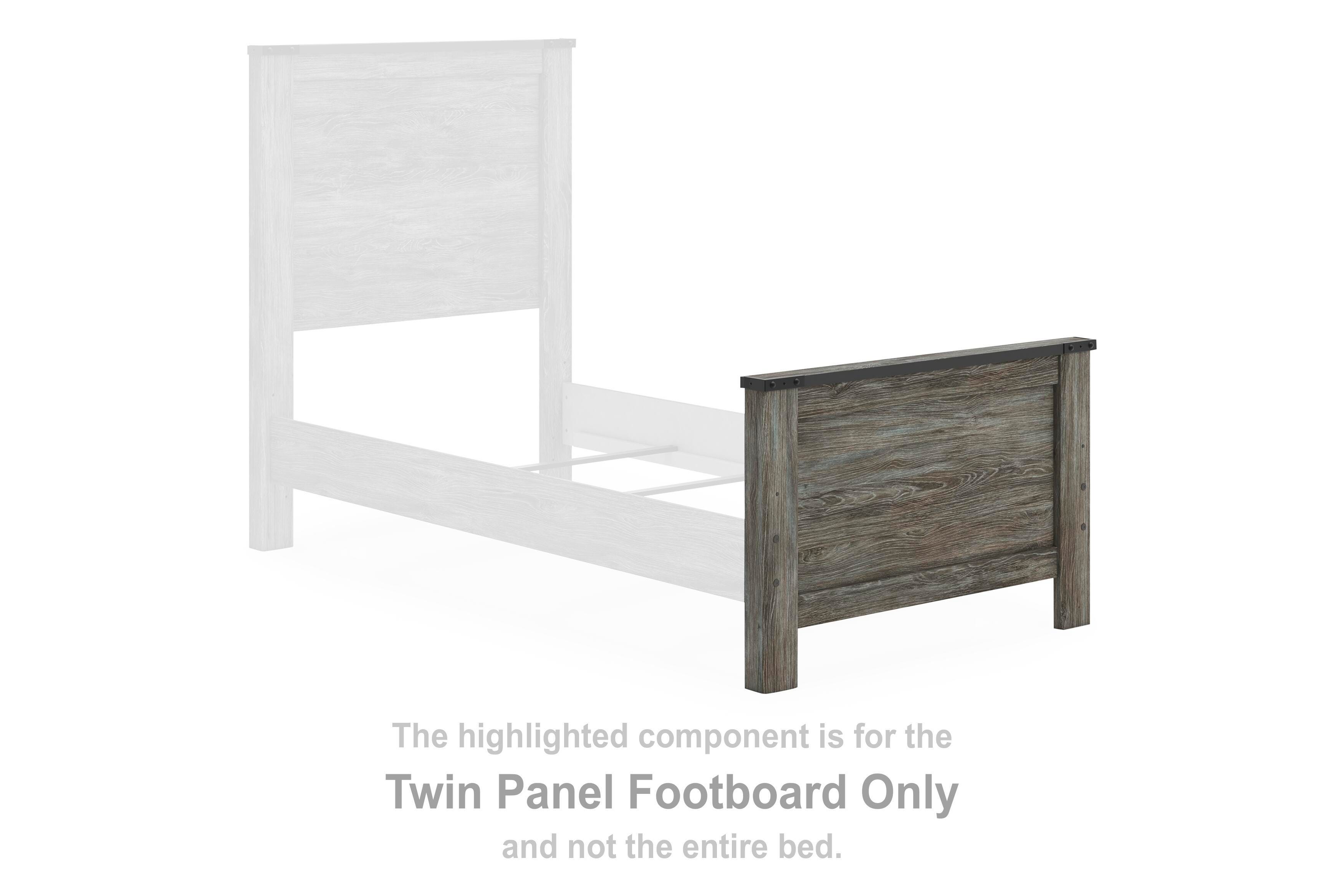 Frandern – Twin Panel Footboard – Gray