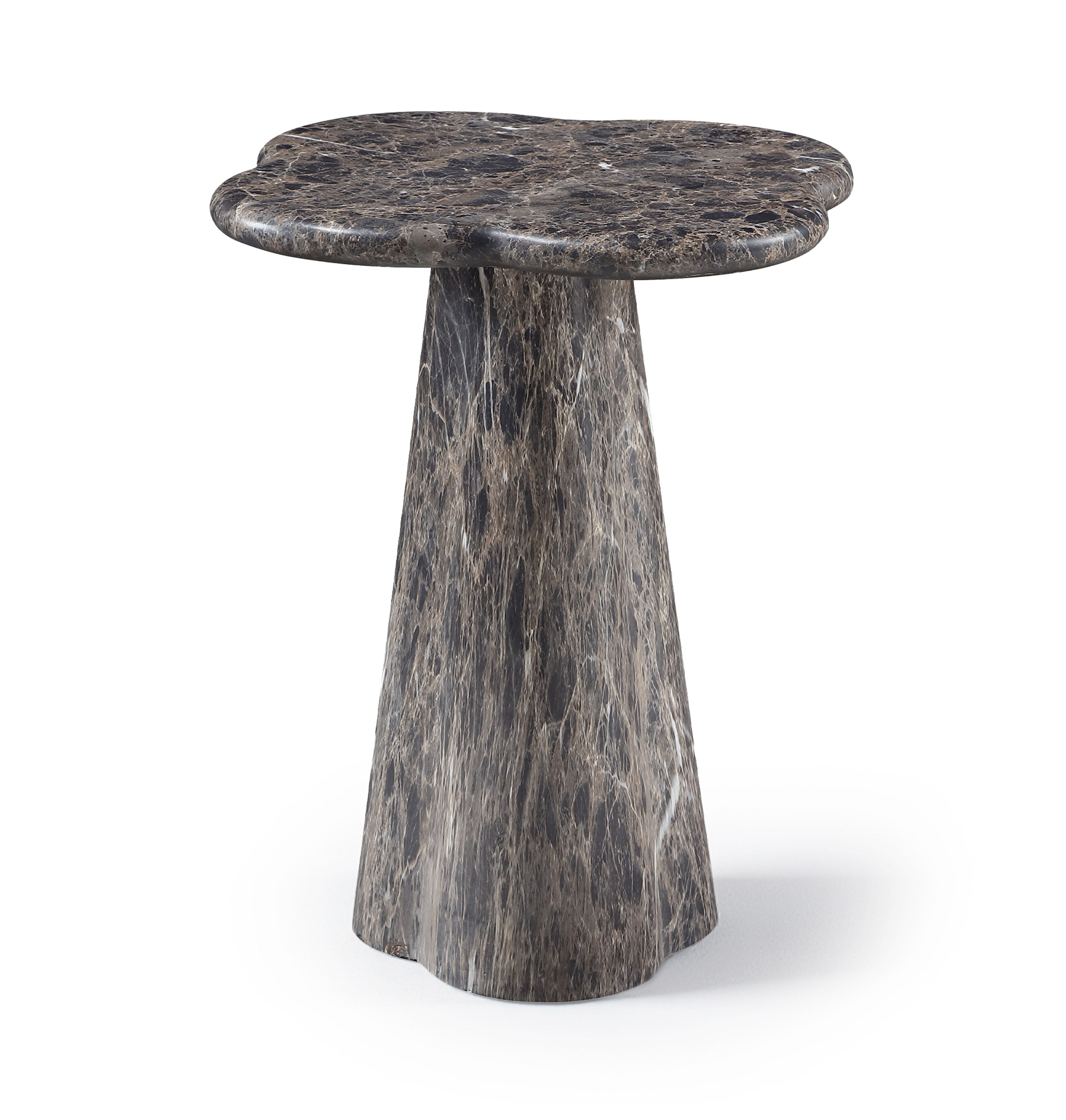 Nola - 18.5" Concrete Indoor / Outdoor End Table - Brown