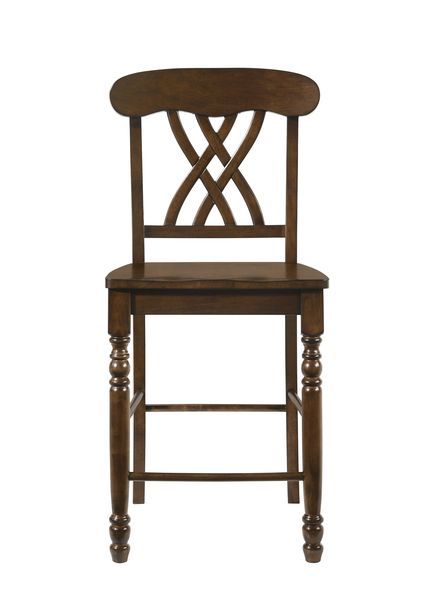Dylan - Counter Height Chair (Set of 2) - Walnut, dark brown, view 2