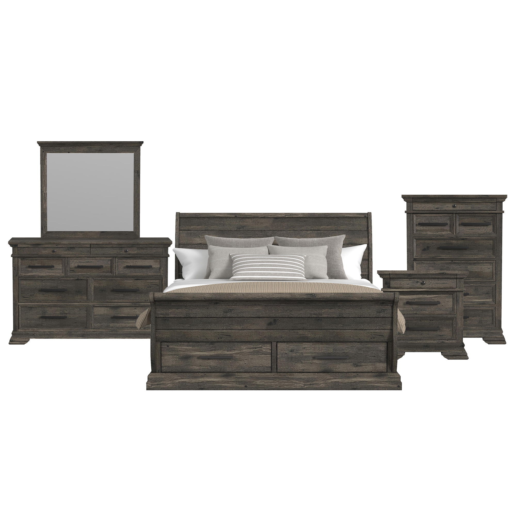 King · 5 Pc · Bedroom Set