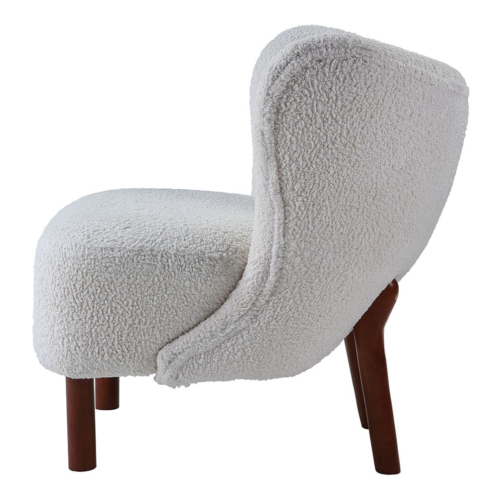 Zusud - Accent Chair - White Teddy Sherpa, white, view 3