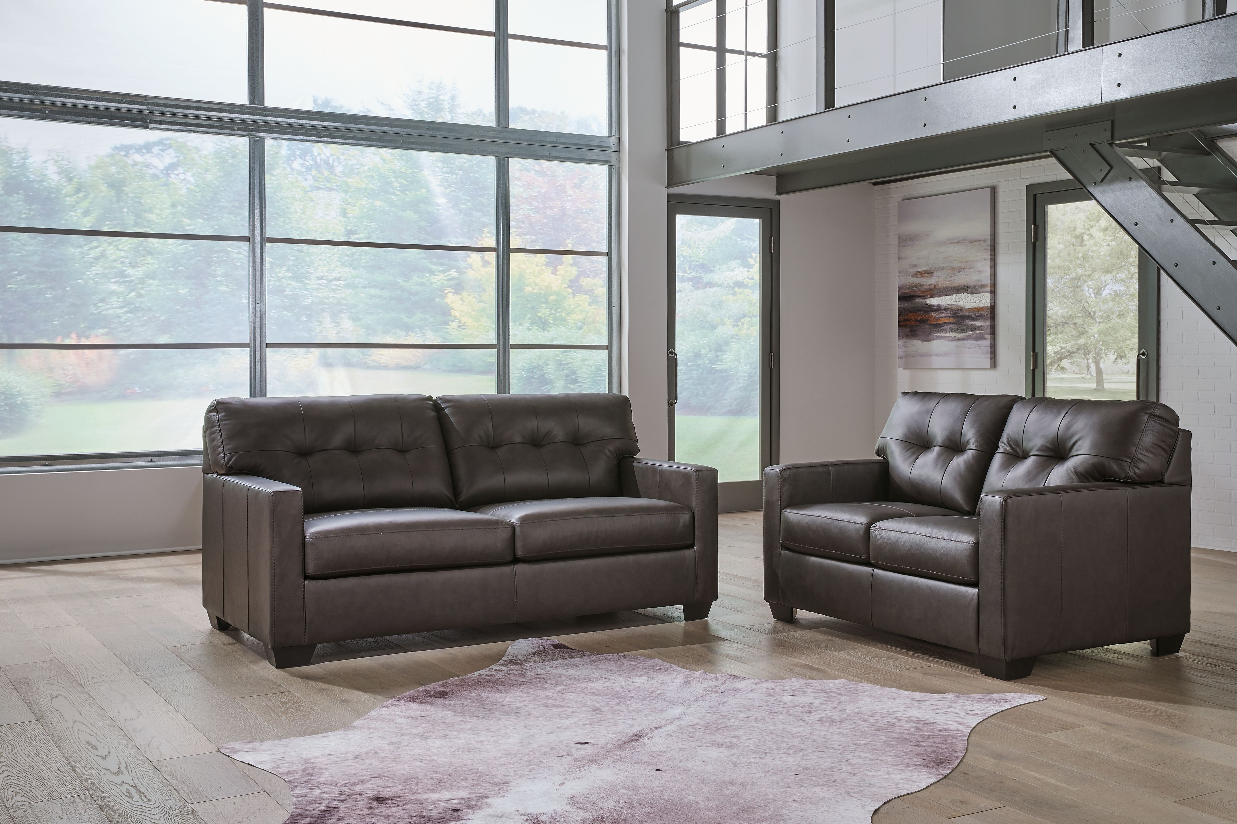 Ashley Belziani - Storm - 2 Pc. - Sofa, Loveseat