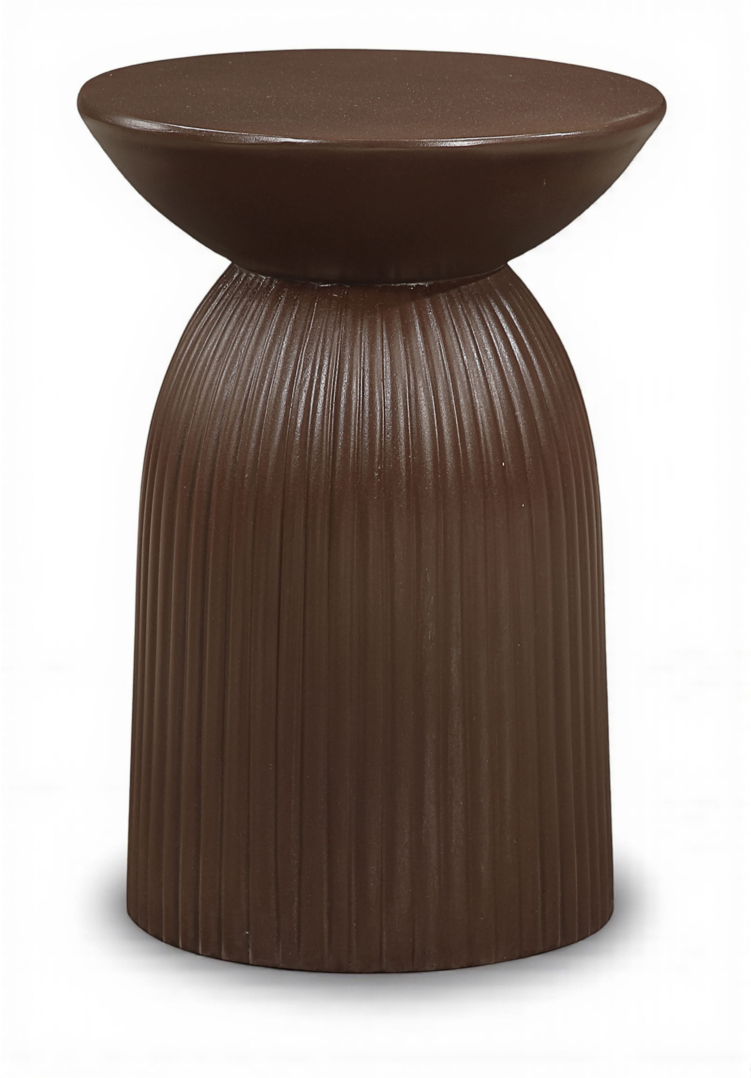 Opani - Concrete End Table - Brown