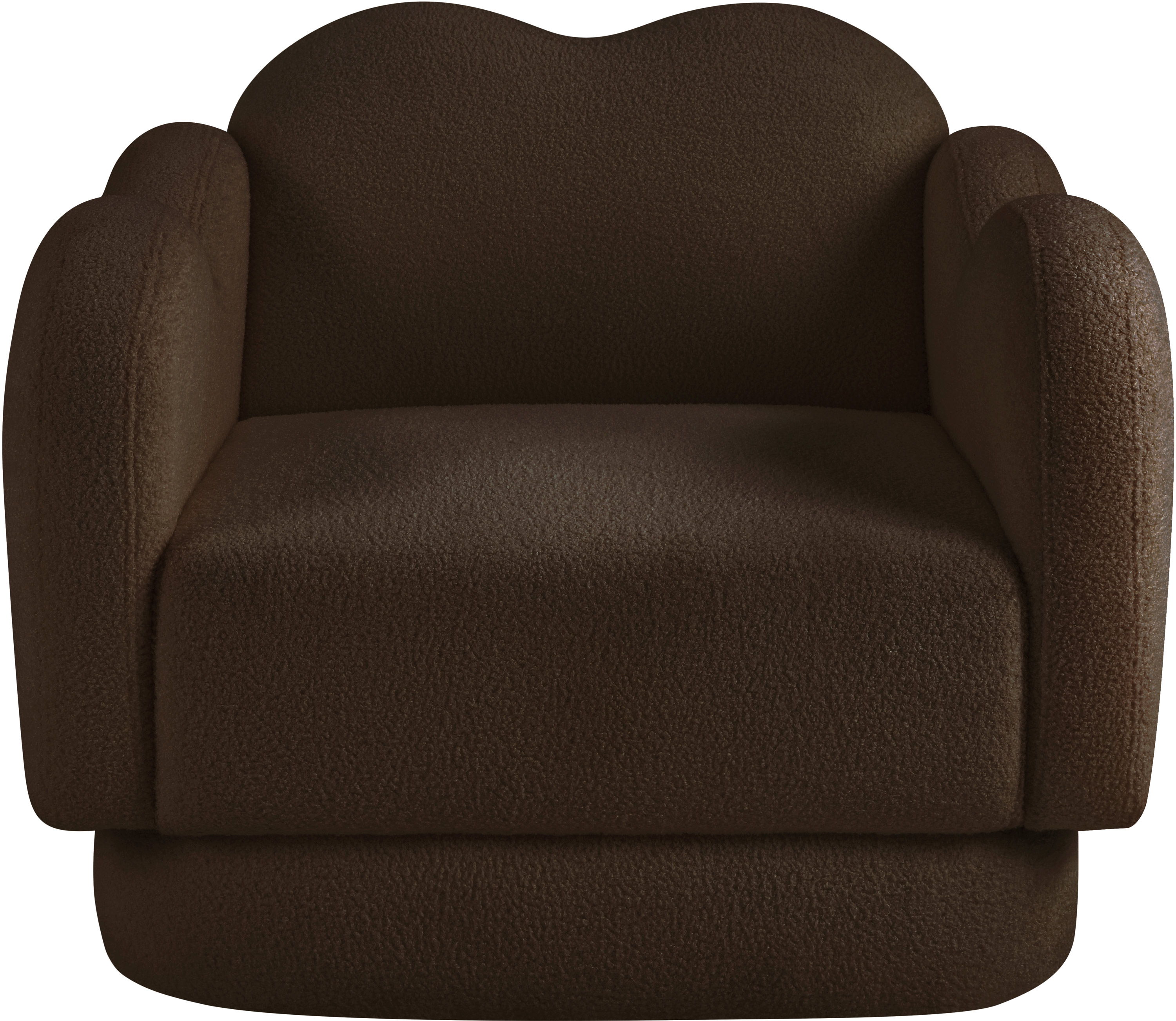 Bloom - Teddy Fabric Chair - Brown