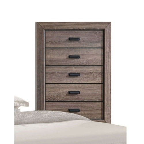 Lyndon - Chest - Weathered Gray Grain, dark brown