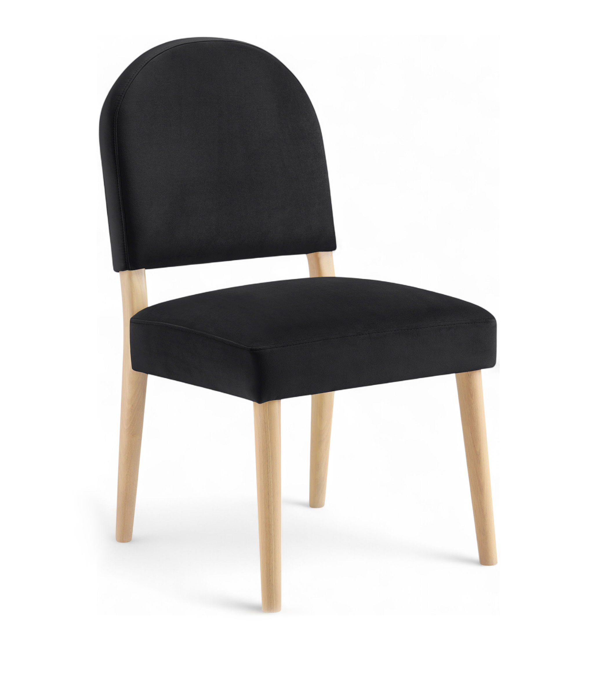 Varinelle - Velvet Upholstered Dining Chair (Set of 2) - Black