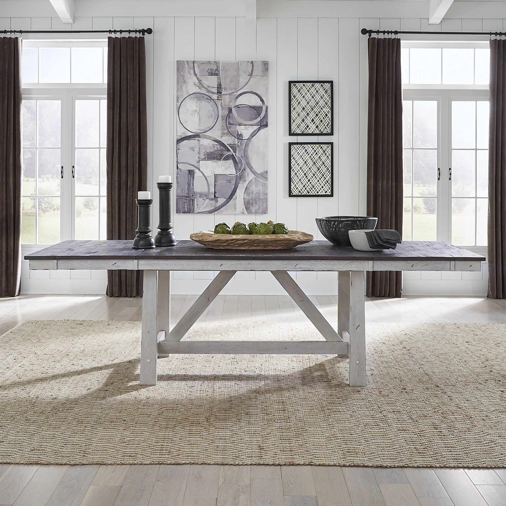Liberty Furniture Farmhouse - Trestle Table - White
