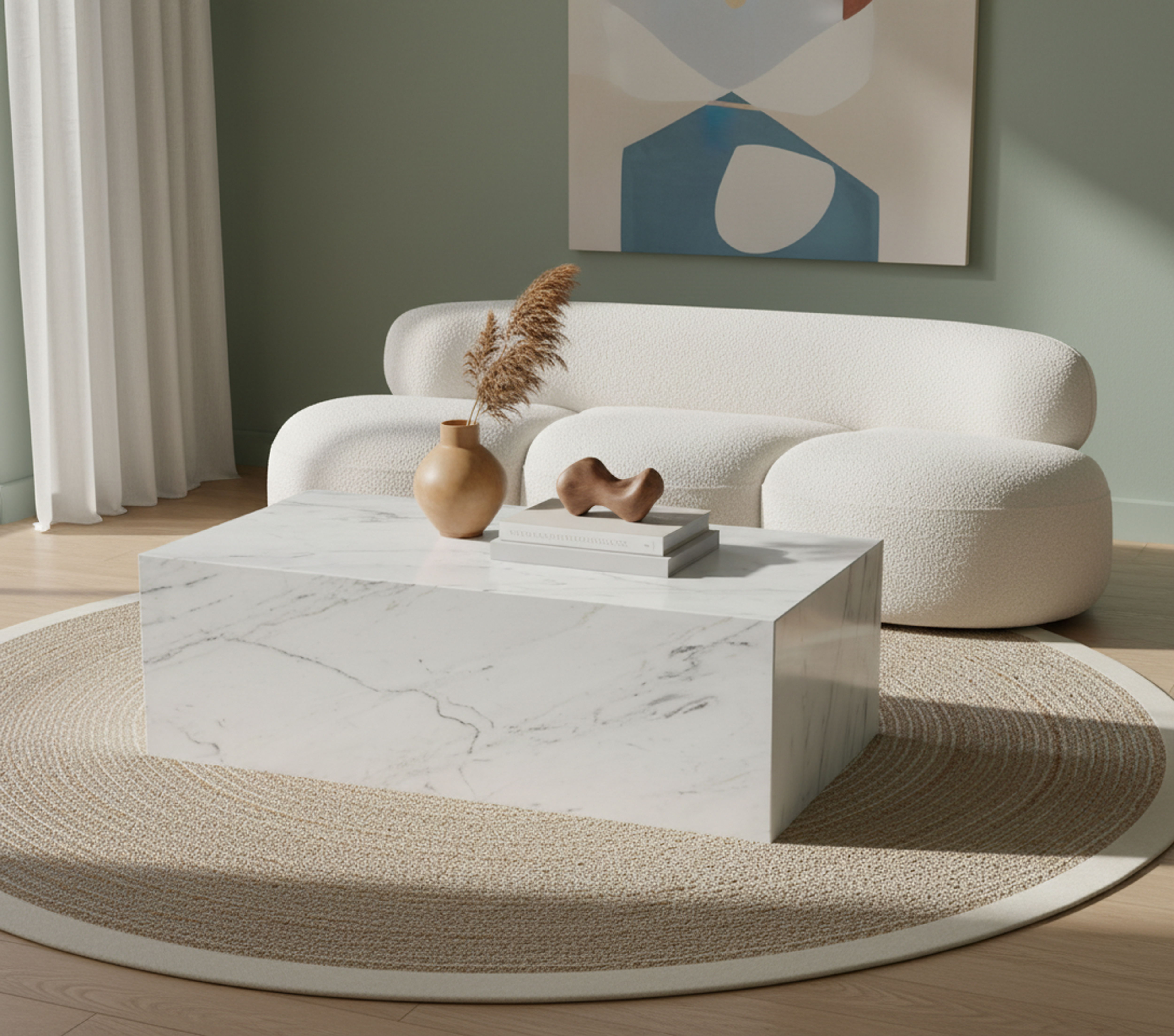 Bolzano - Marble Coffee Table - White