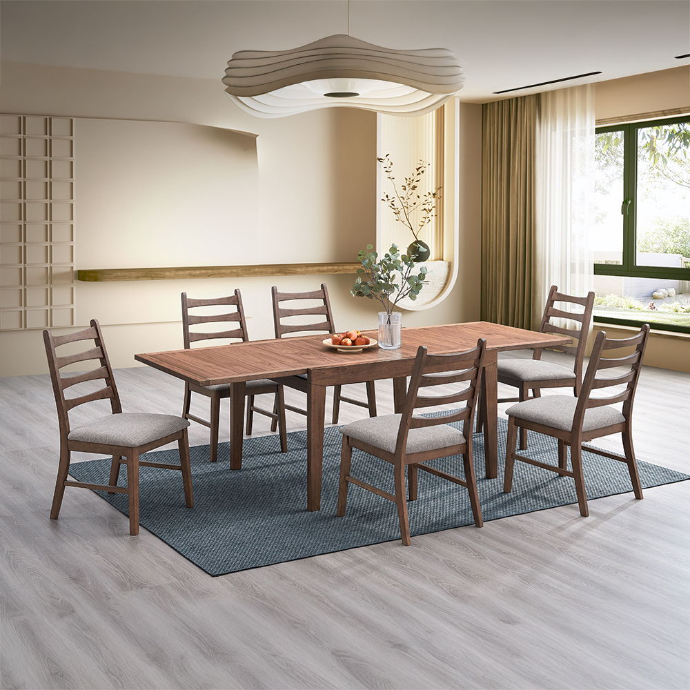 Mayah - Dining Table - Walnut, dark brown, view 7