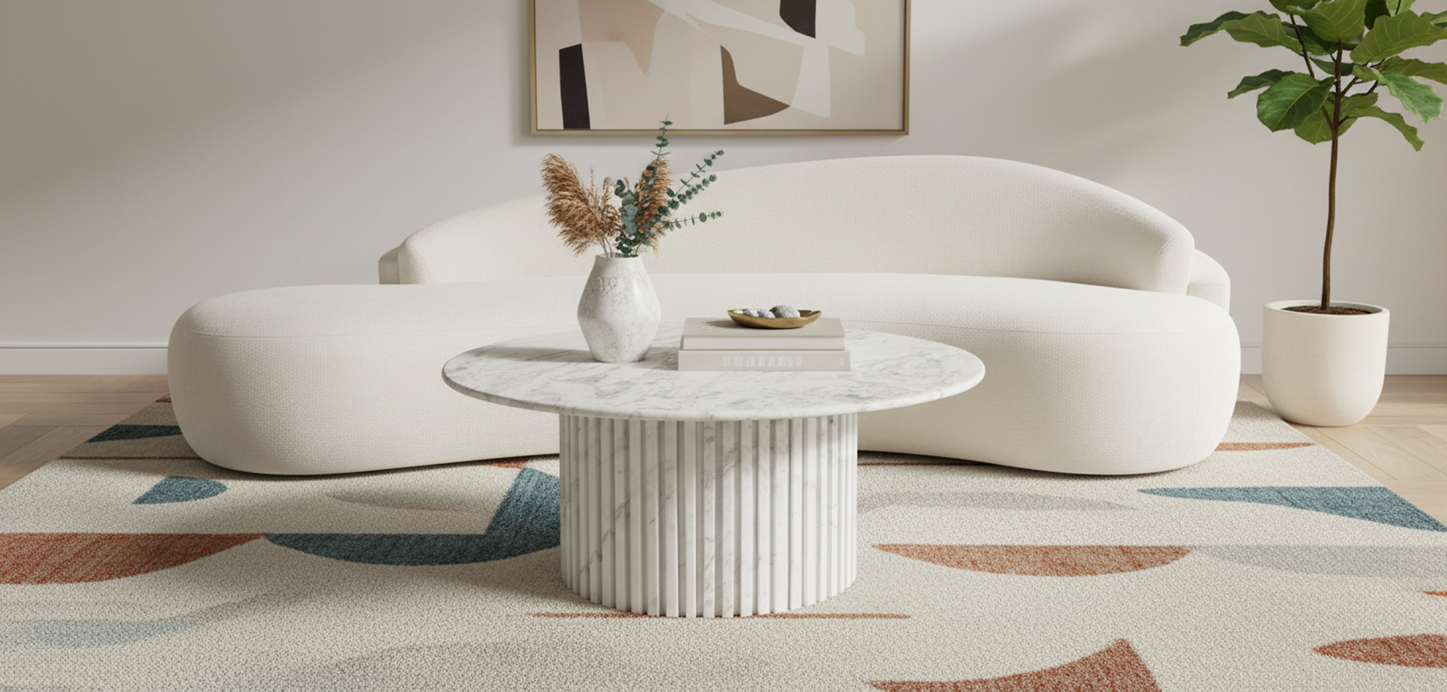 Genoa - Coffee Table - White