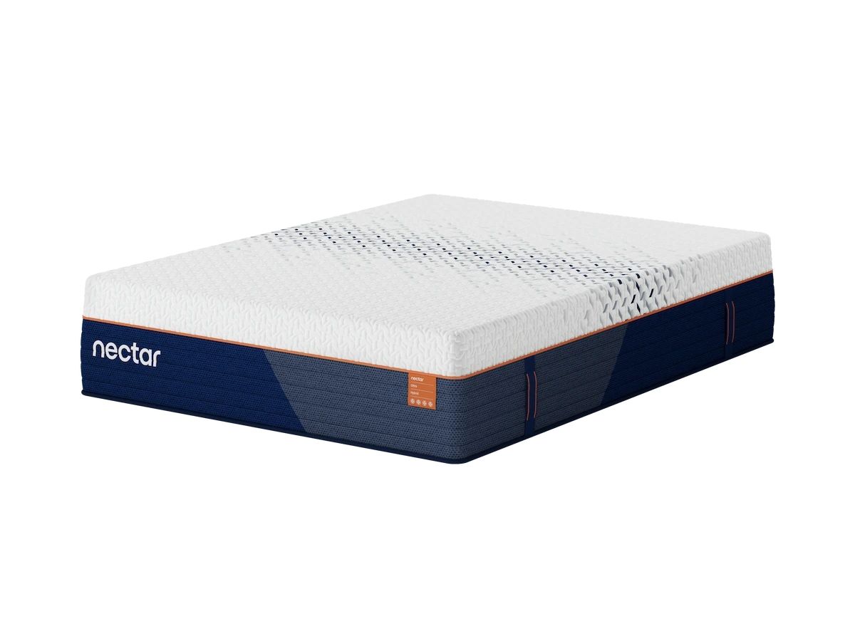 Nectar Ultra Hybrid - King Mattress - Fabric - White