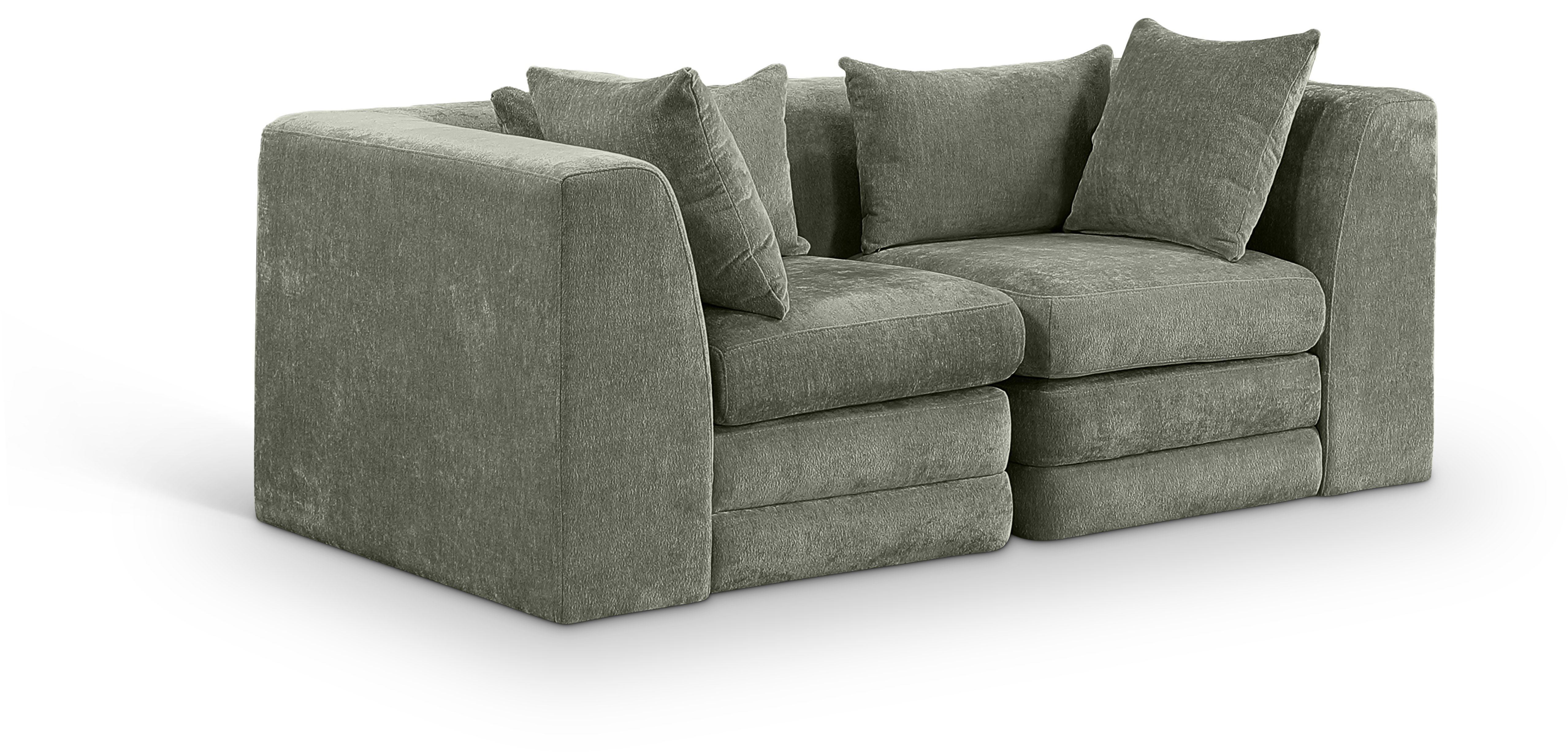 2 Pc · 76" Upholstered Modular Loveseat