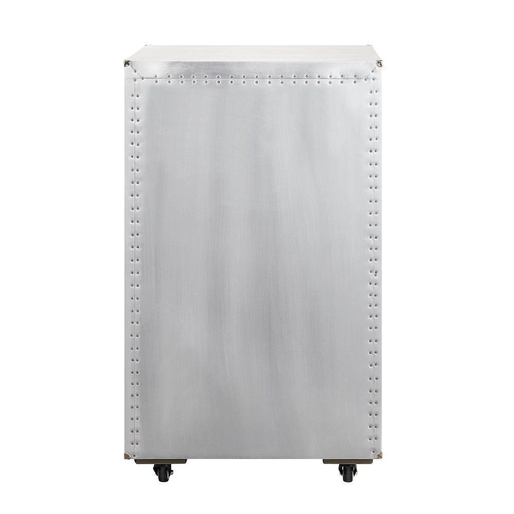 Raini - Wine Cabinet - Aluminum, dark gray, view 4