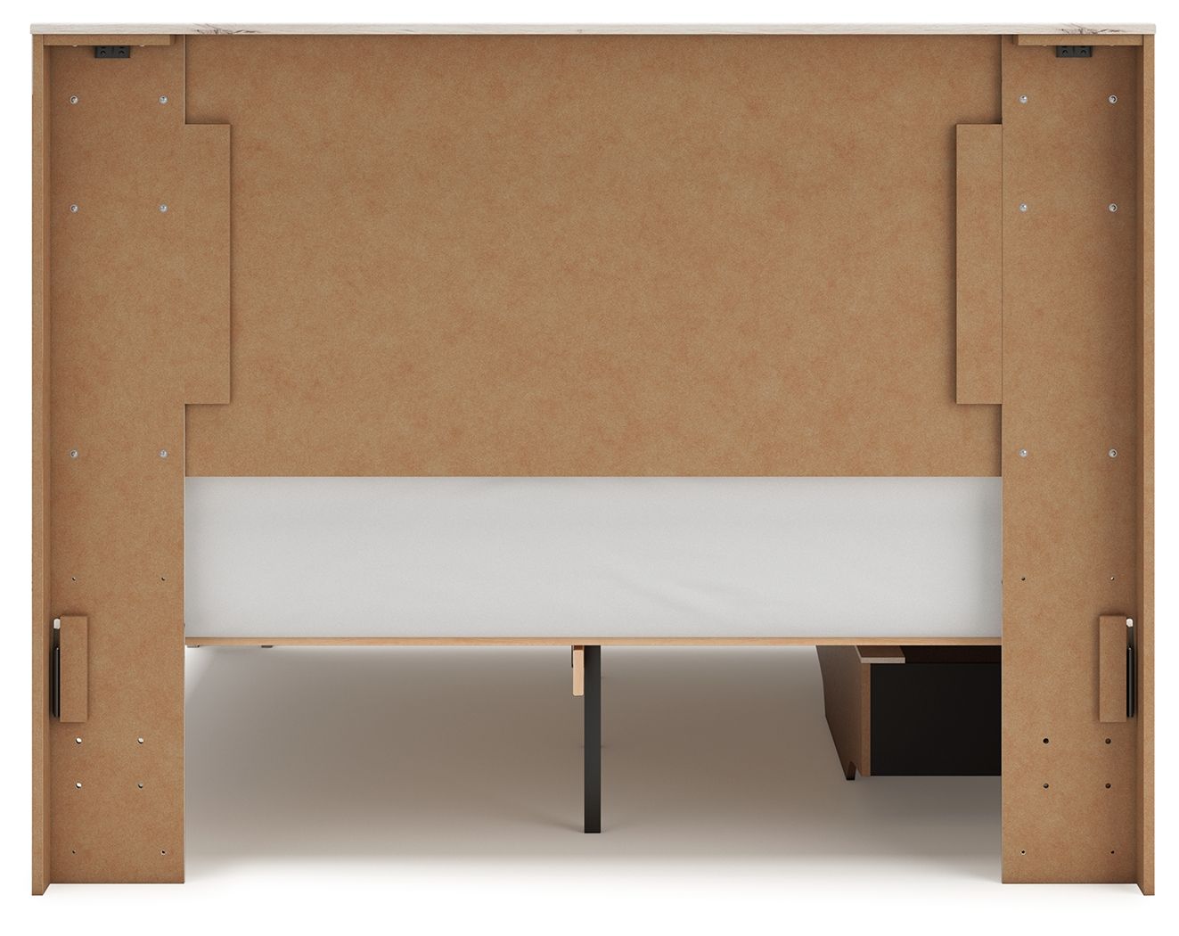 Ashley Furniture Lawroy - Queen Panel Bed With Under Bed Storage - Light Natural - Image 9
