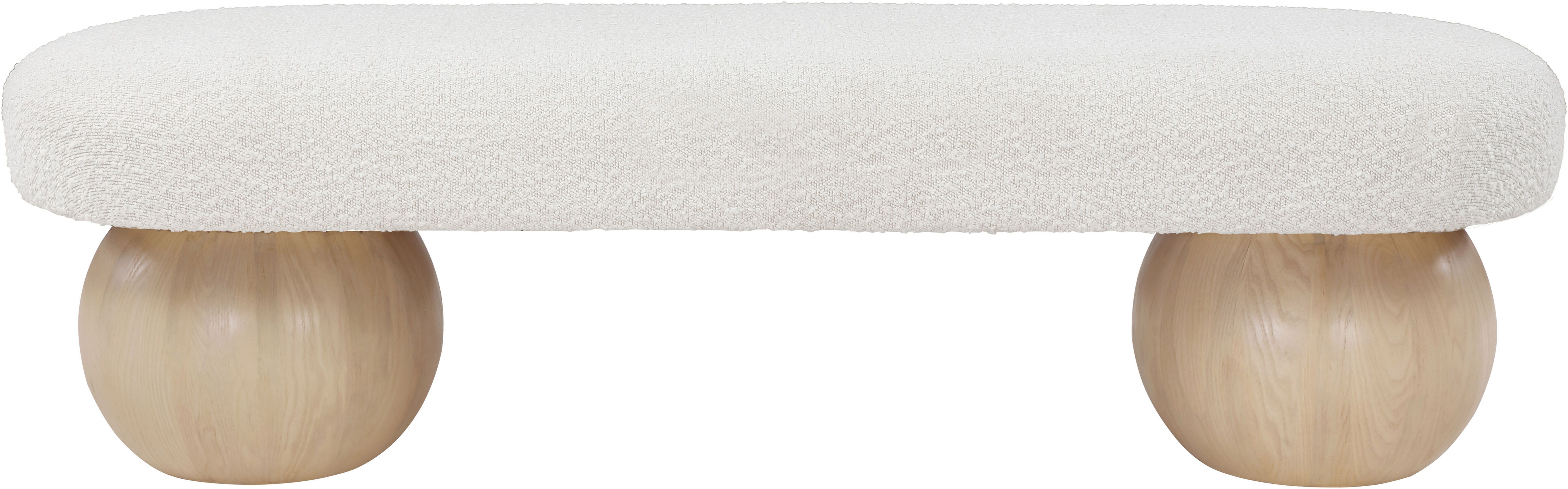 Bowie - Fabric Bench - Cream