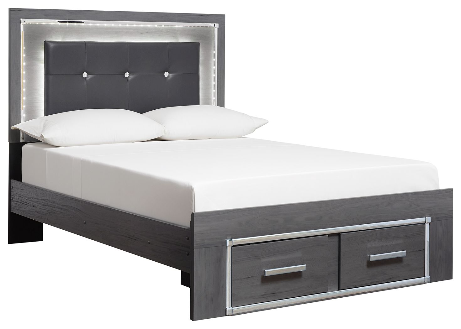 Full Panel Bed With Storage