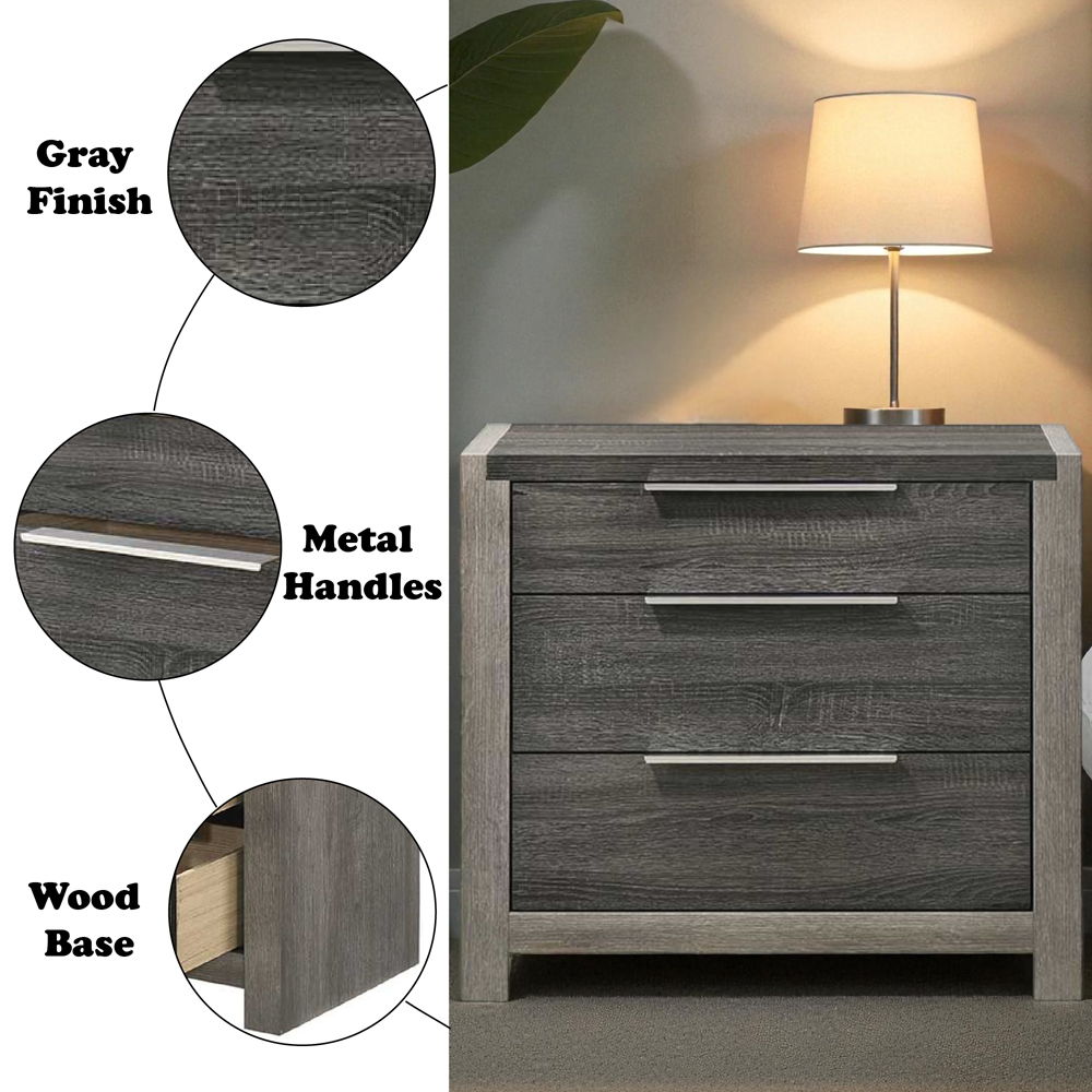 Jehoram - Nightstand - Gray, dark gray, view 6