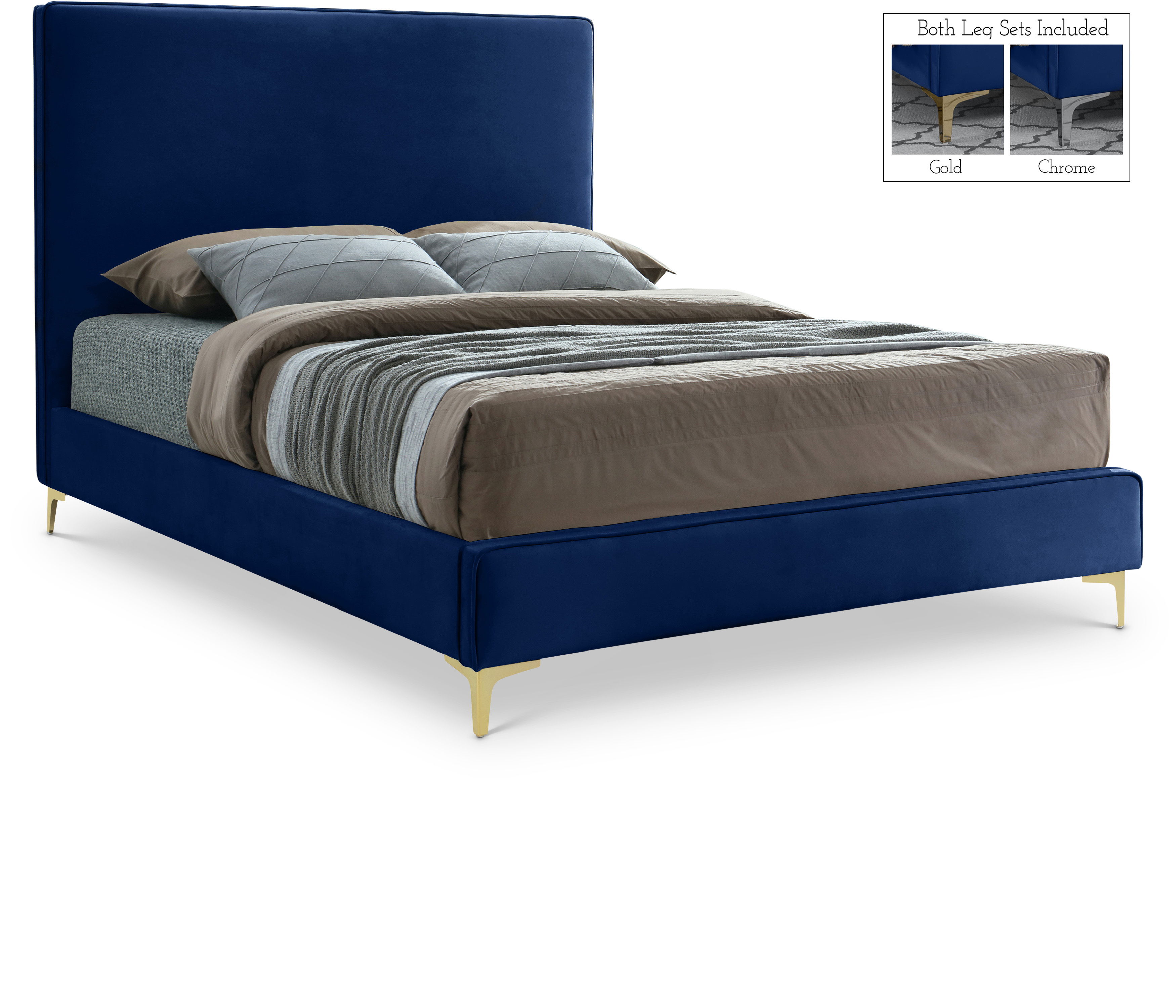 Geri - Queen Bed - Navy