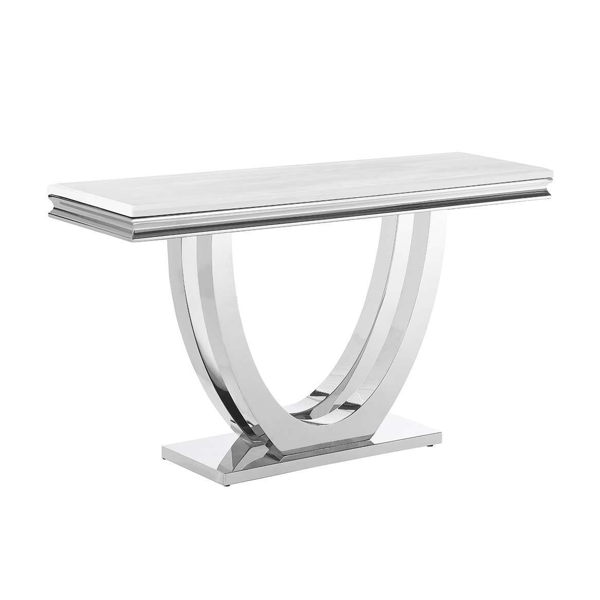 Adabella Sofa Table Pearl Silver New Lots Furniture Online Store