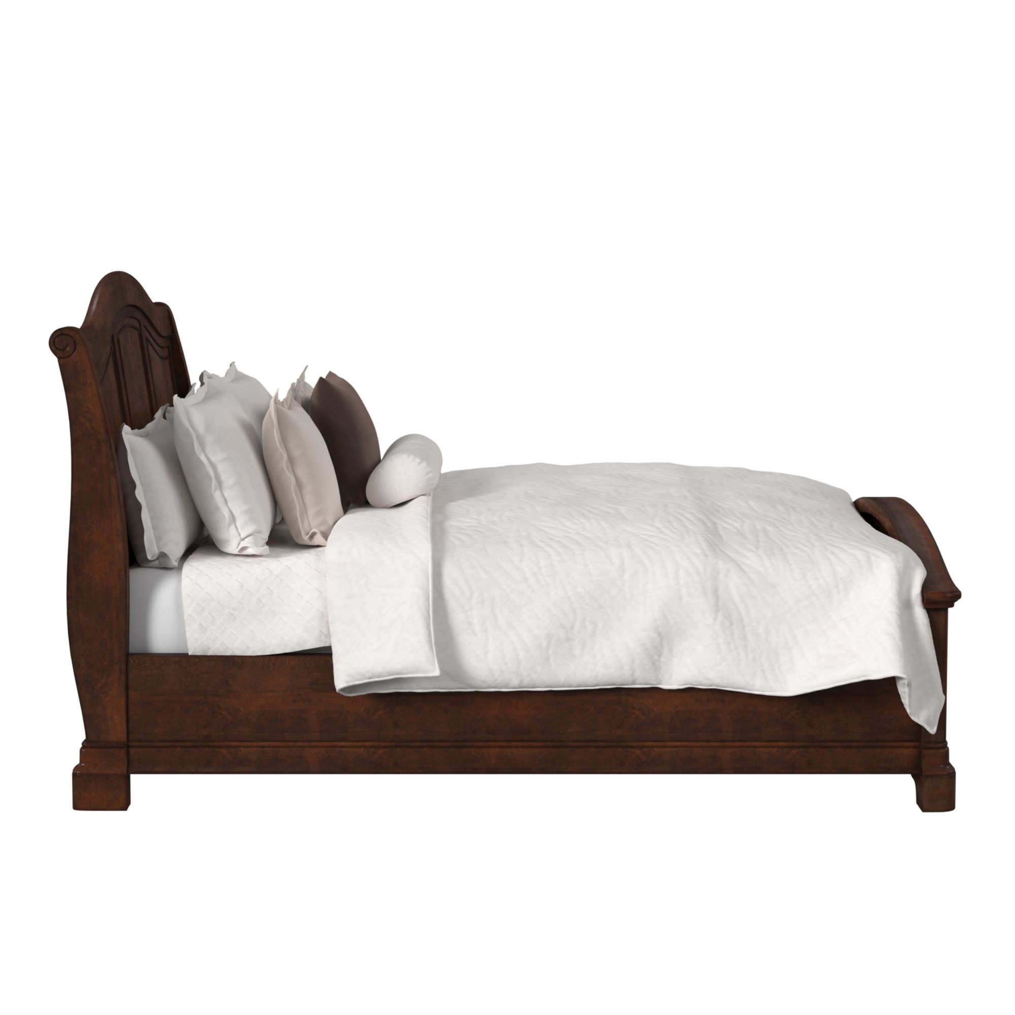 Cameron - King Panel Bed - Cherry