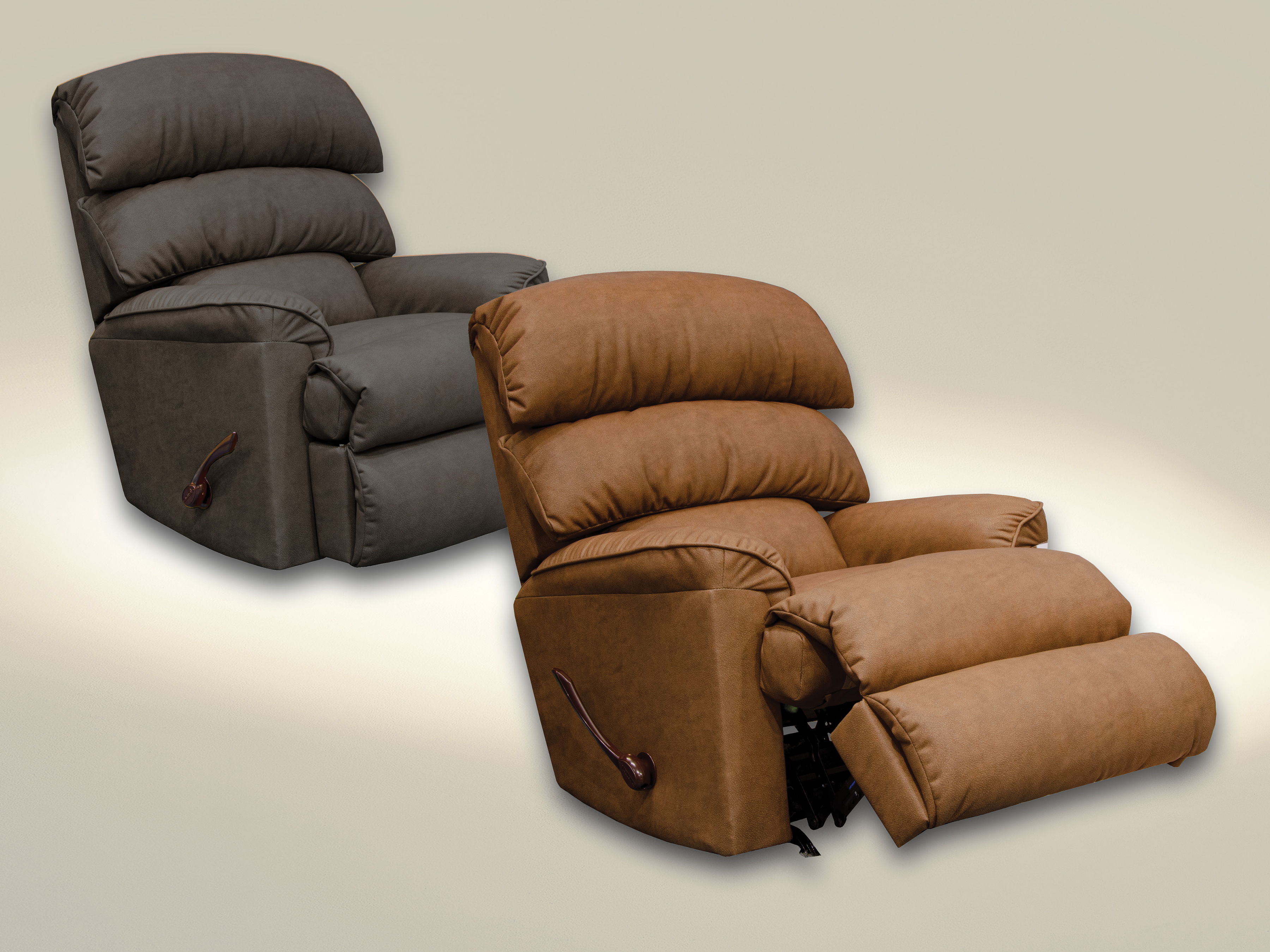 Harmony - Chaise Rocker Recliner - Chestnut