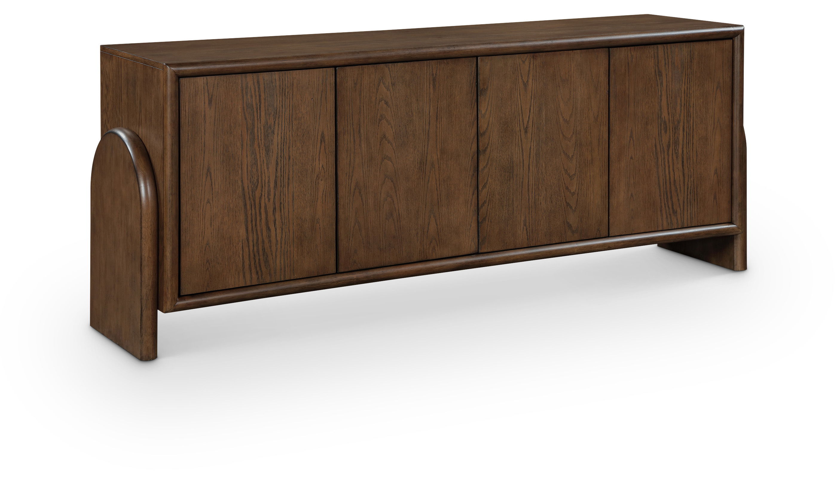 Elanor - Oak Veneer And Solid Wood Sideboard/Buffet - Brown