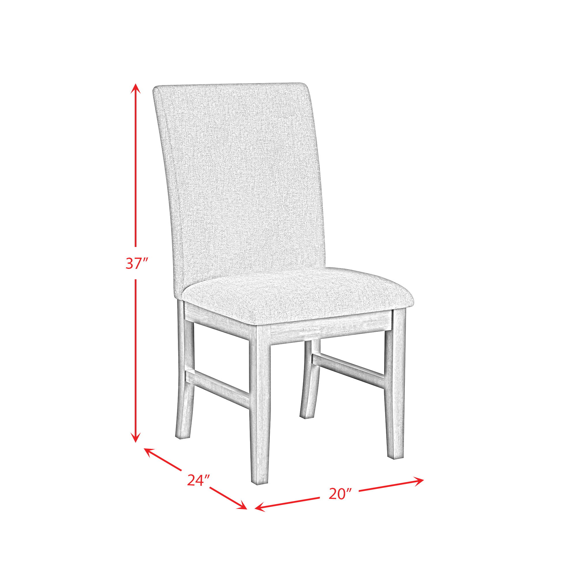 Santa Barbara - Fabric Dining Side Chair (Set of 2) - Avocado / Walnut
