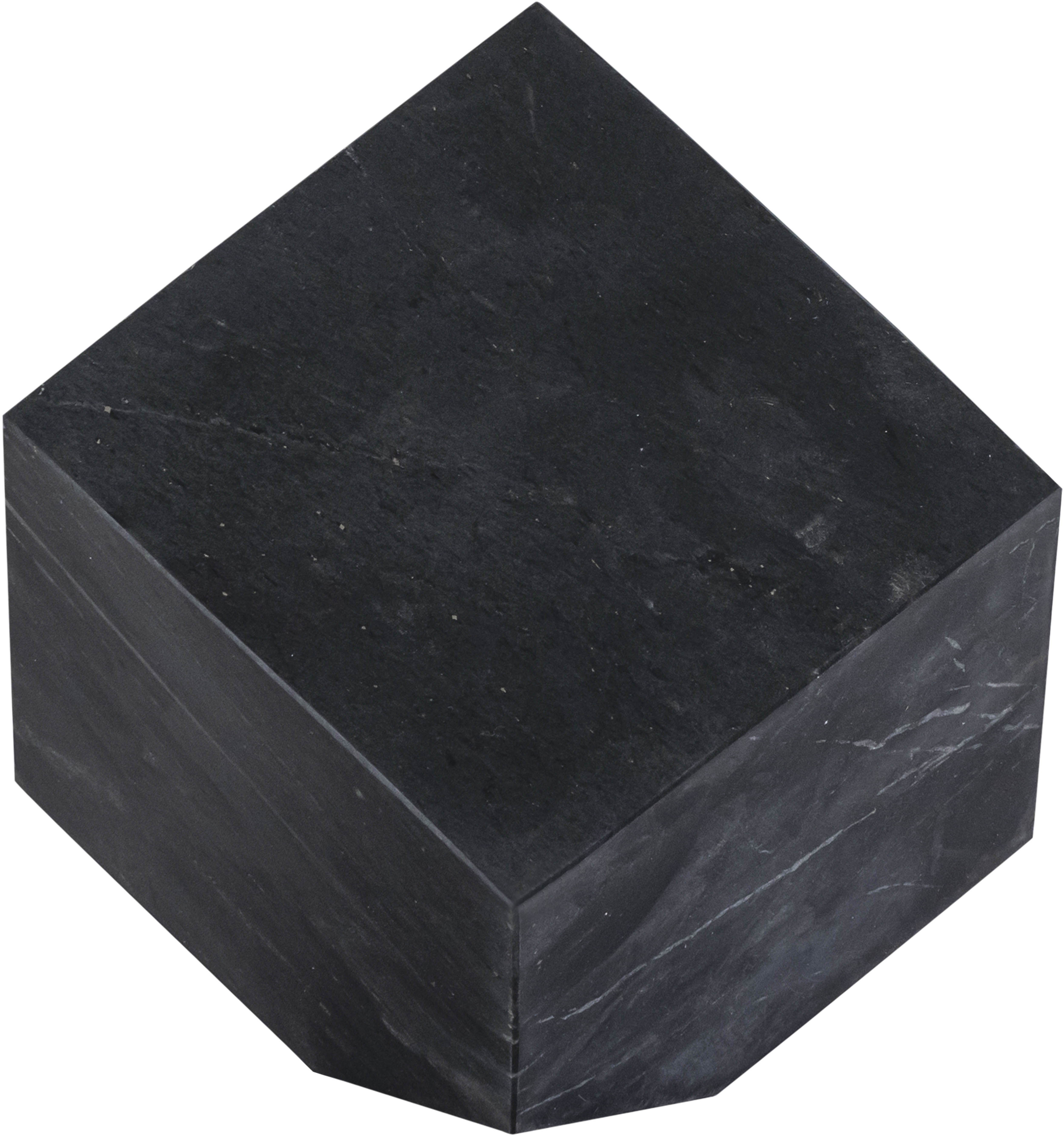 Block - Marble Decorative Cube - Black