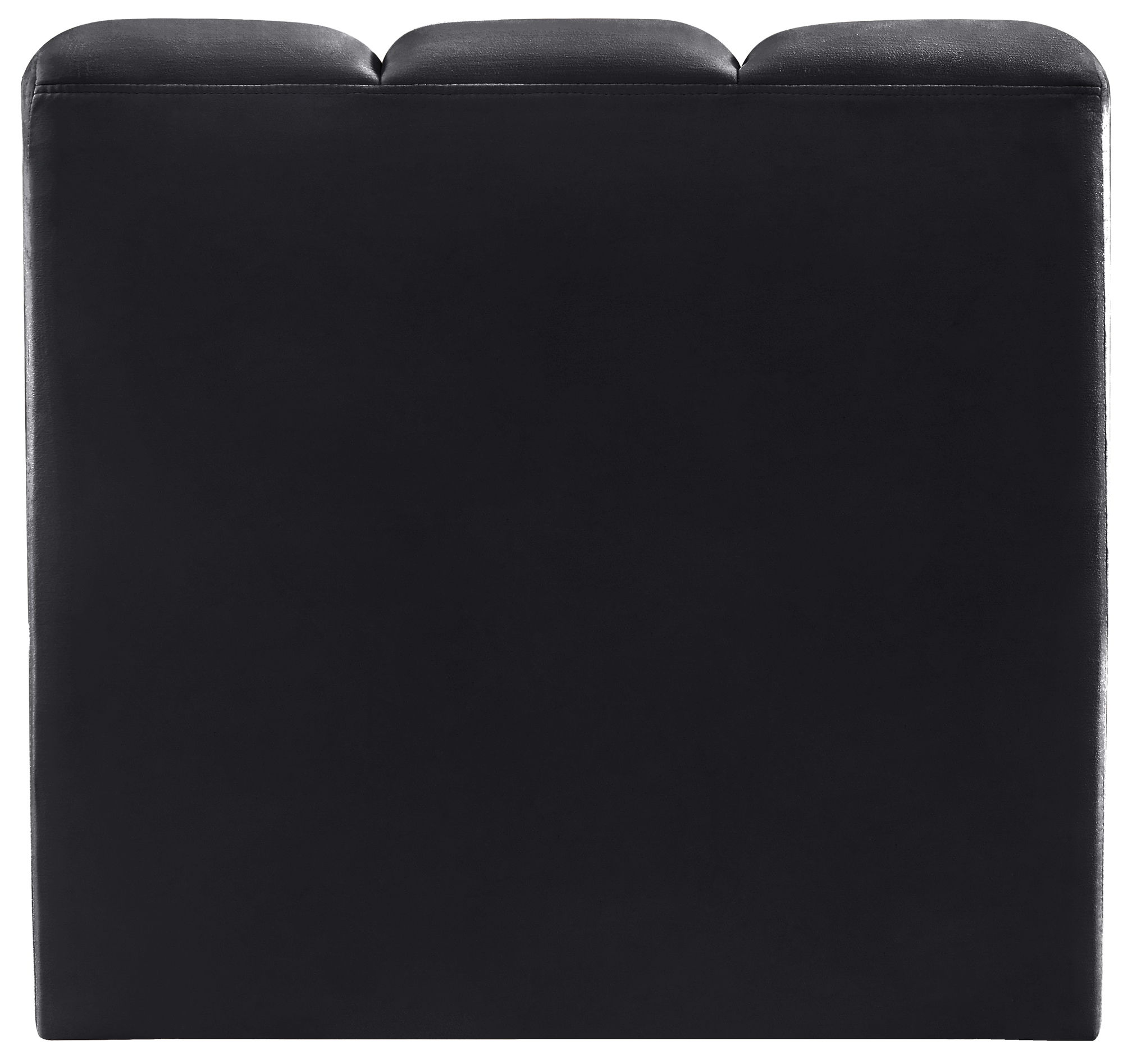 Arc - Velvet Straight Chair - Black