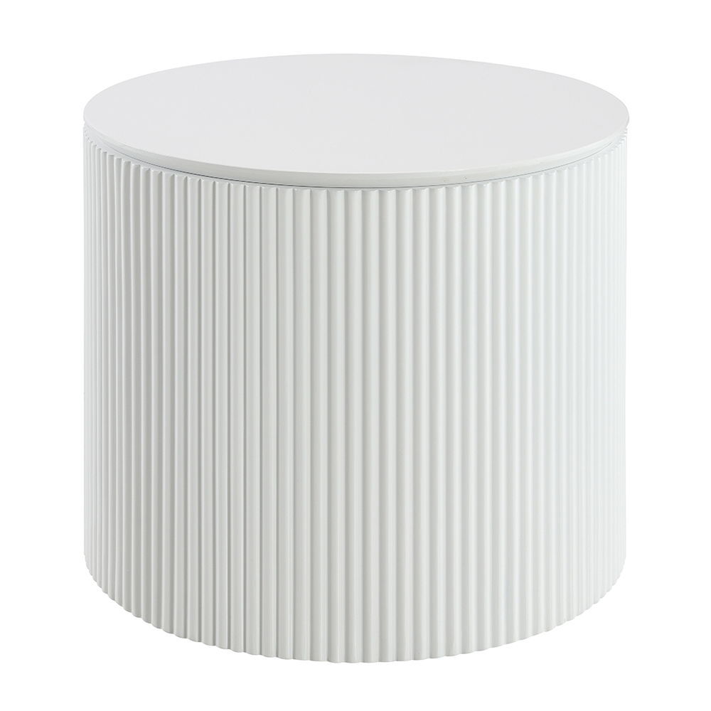 Dyllan - End Table - White High Gloss, white, view 2