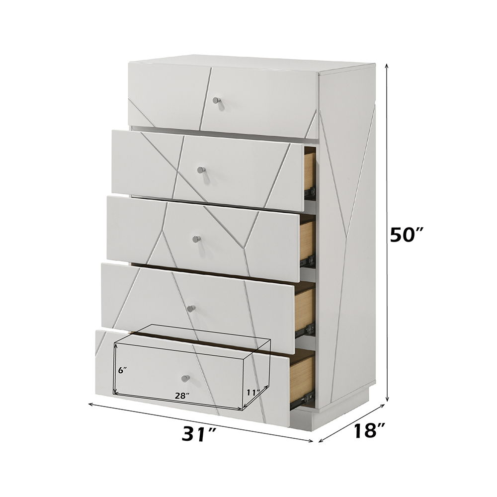 Esther - Chest - White / Silver, white, view 4