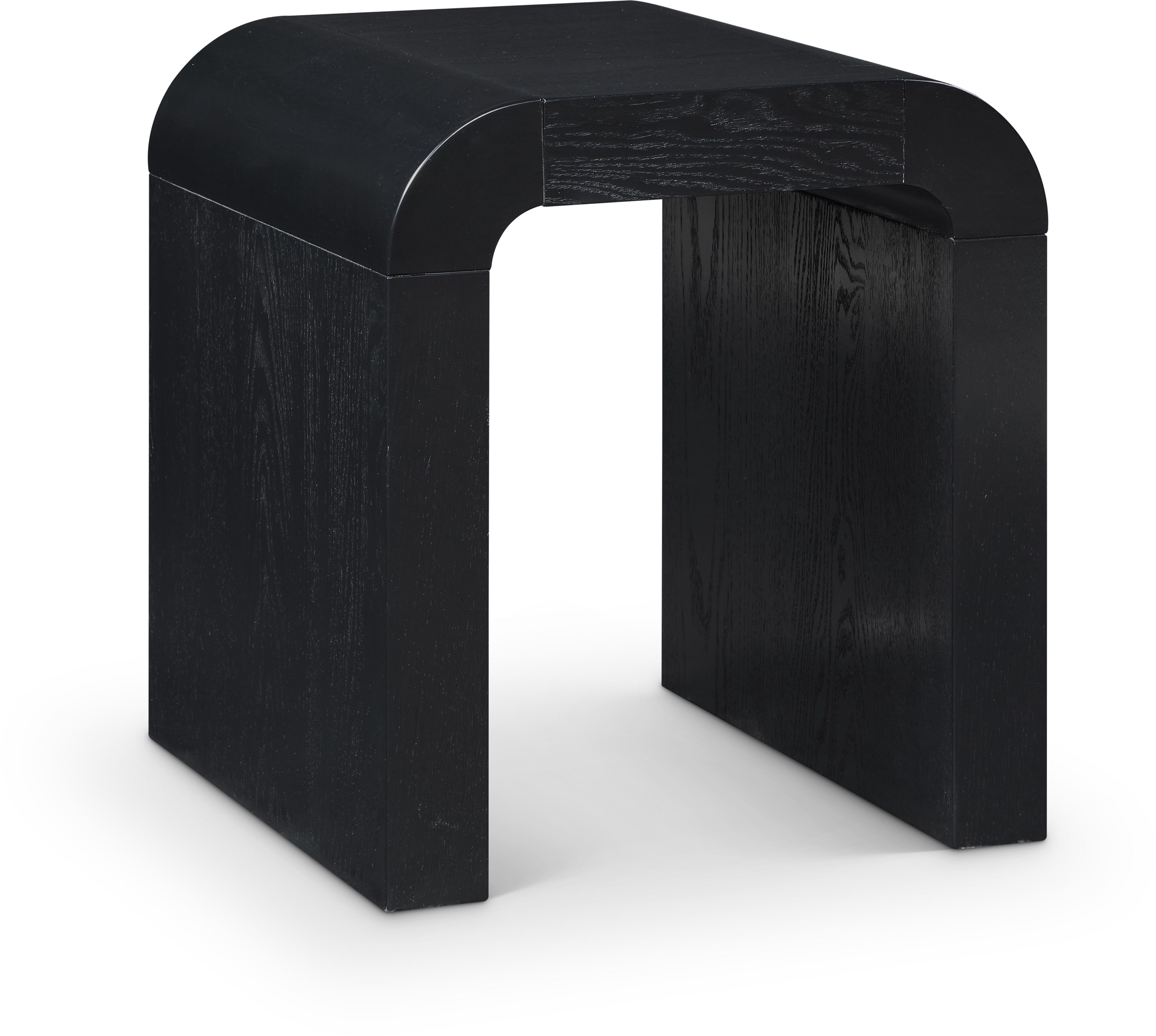Toulon - Oak Veneer End Table - Black