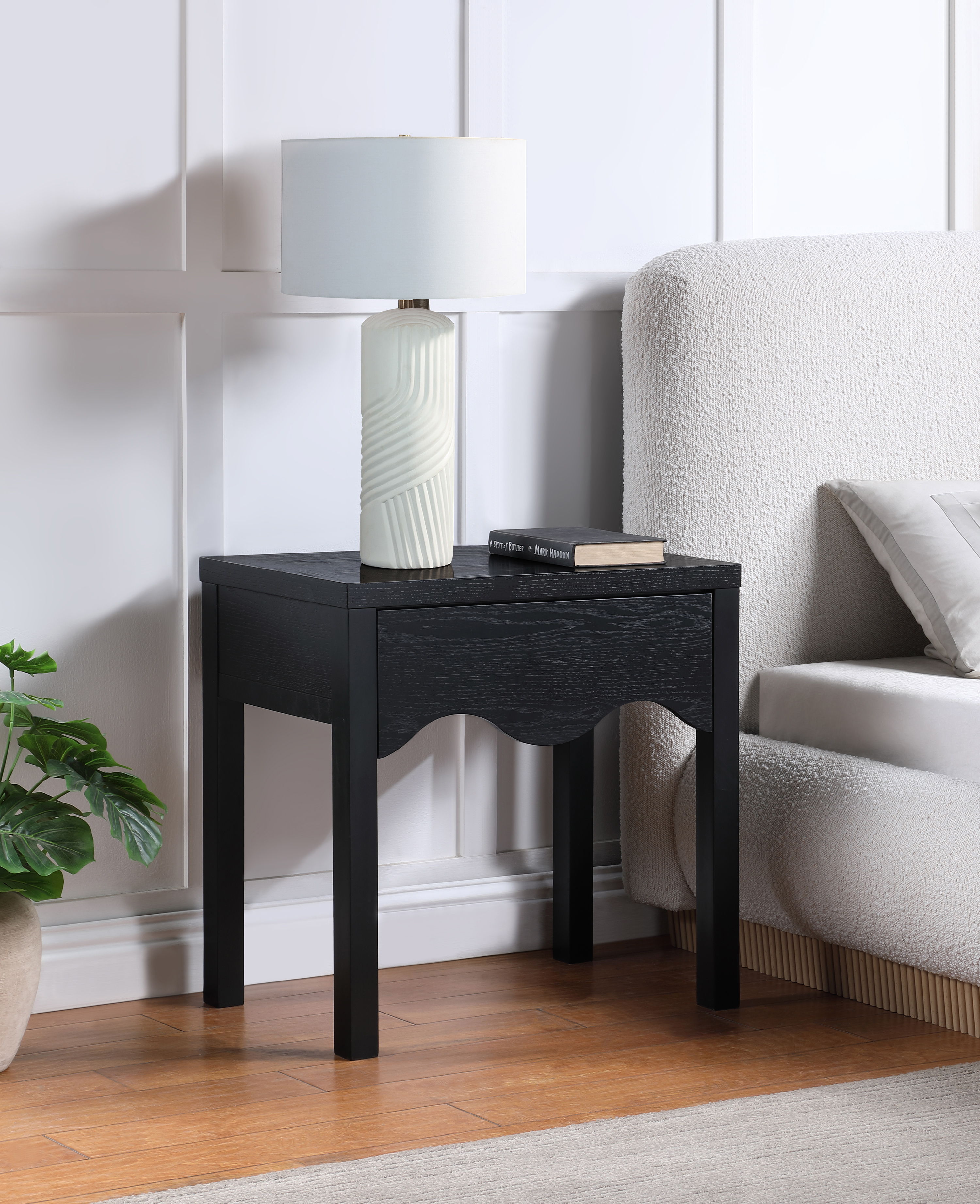 Fiora - Night Stand - Black